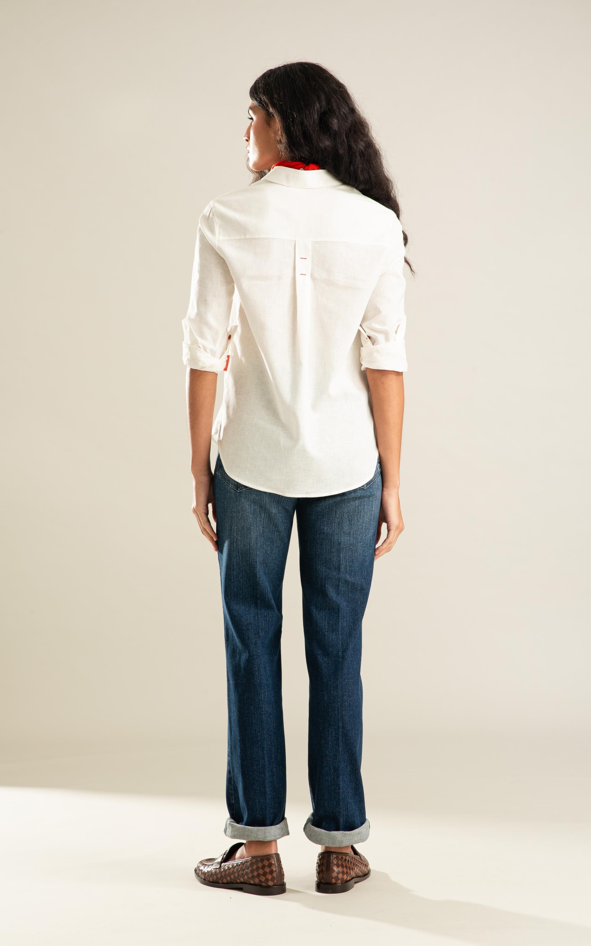 Camisa Wik Linho Blend Branco