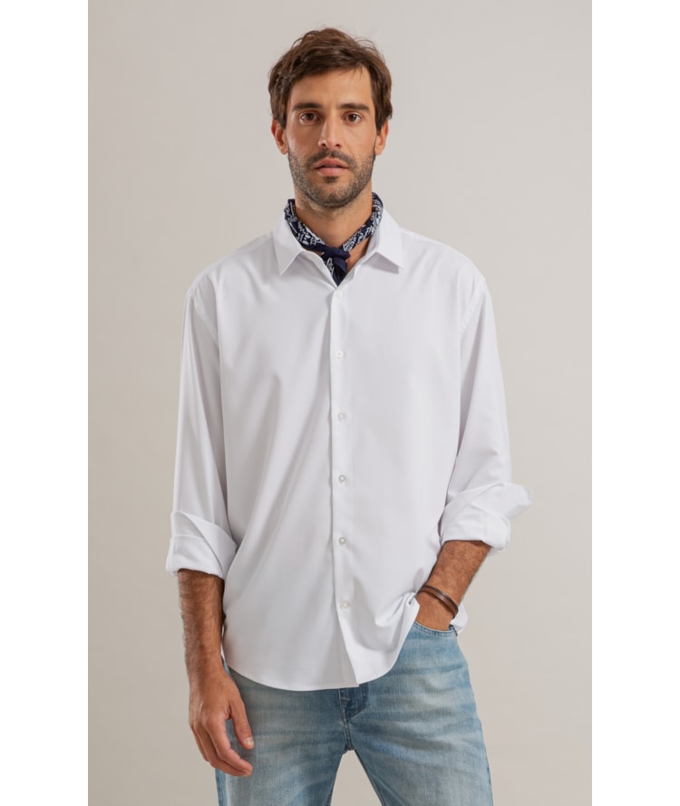 Camisas Politech Maquineta Ml Branco