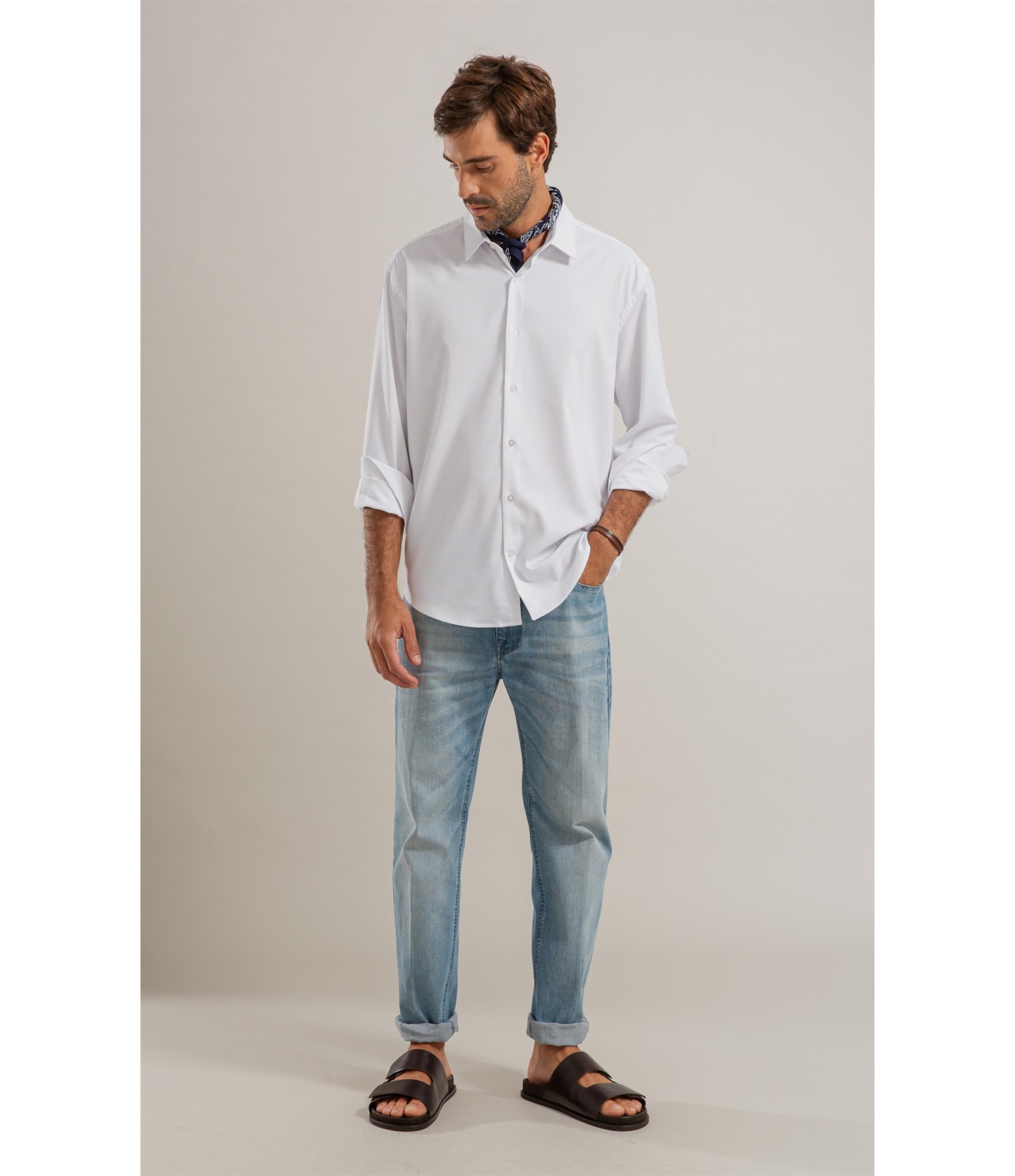 Camisas Politech Maquineta Ml Branco