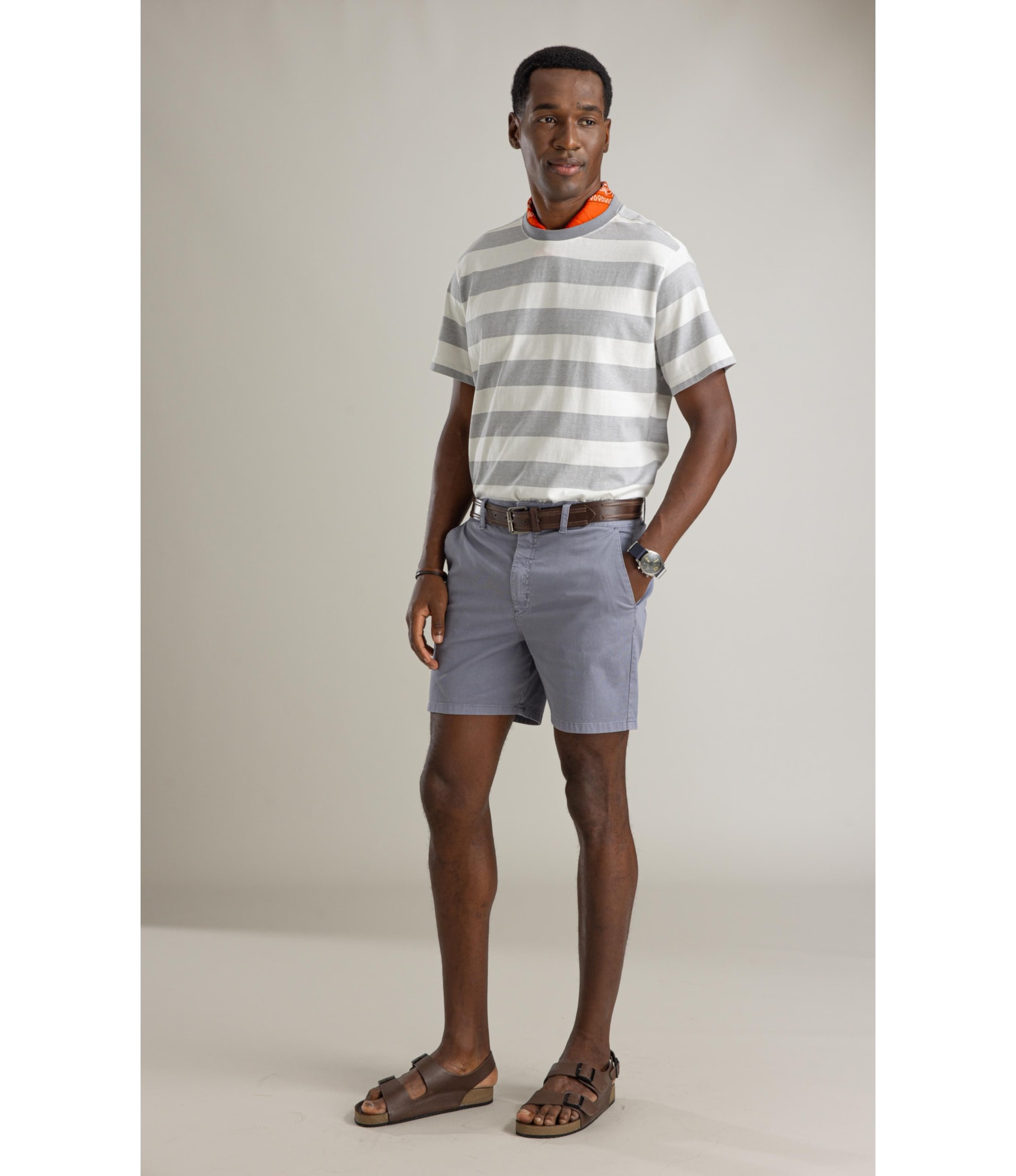 (Canc.) Bermuda Chino Proenca Hawaii Blue Vintage