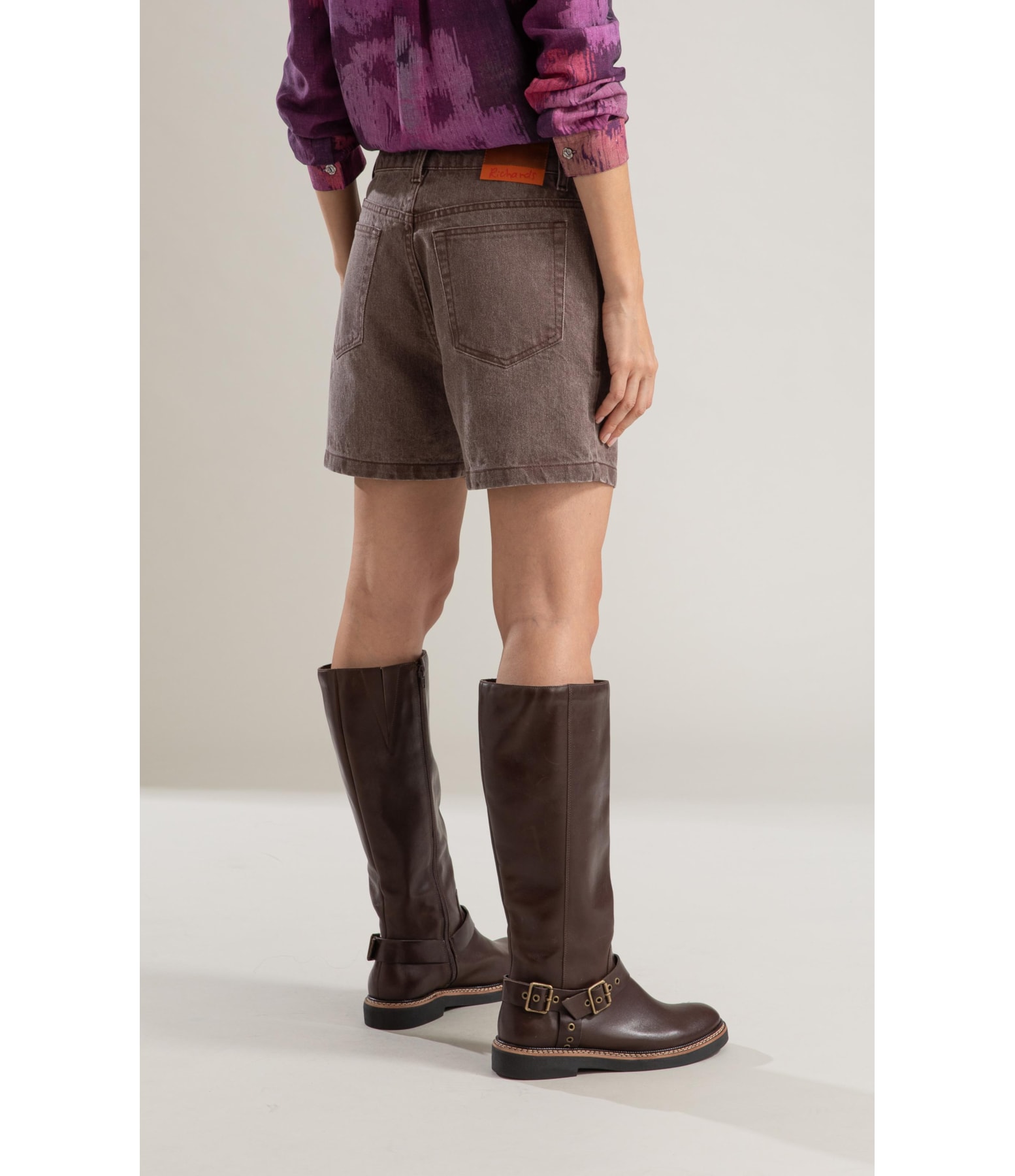 (Canc)bermuda Trincado Candy Color Marrom