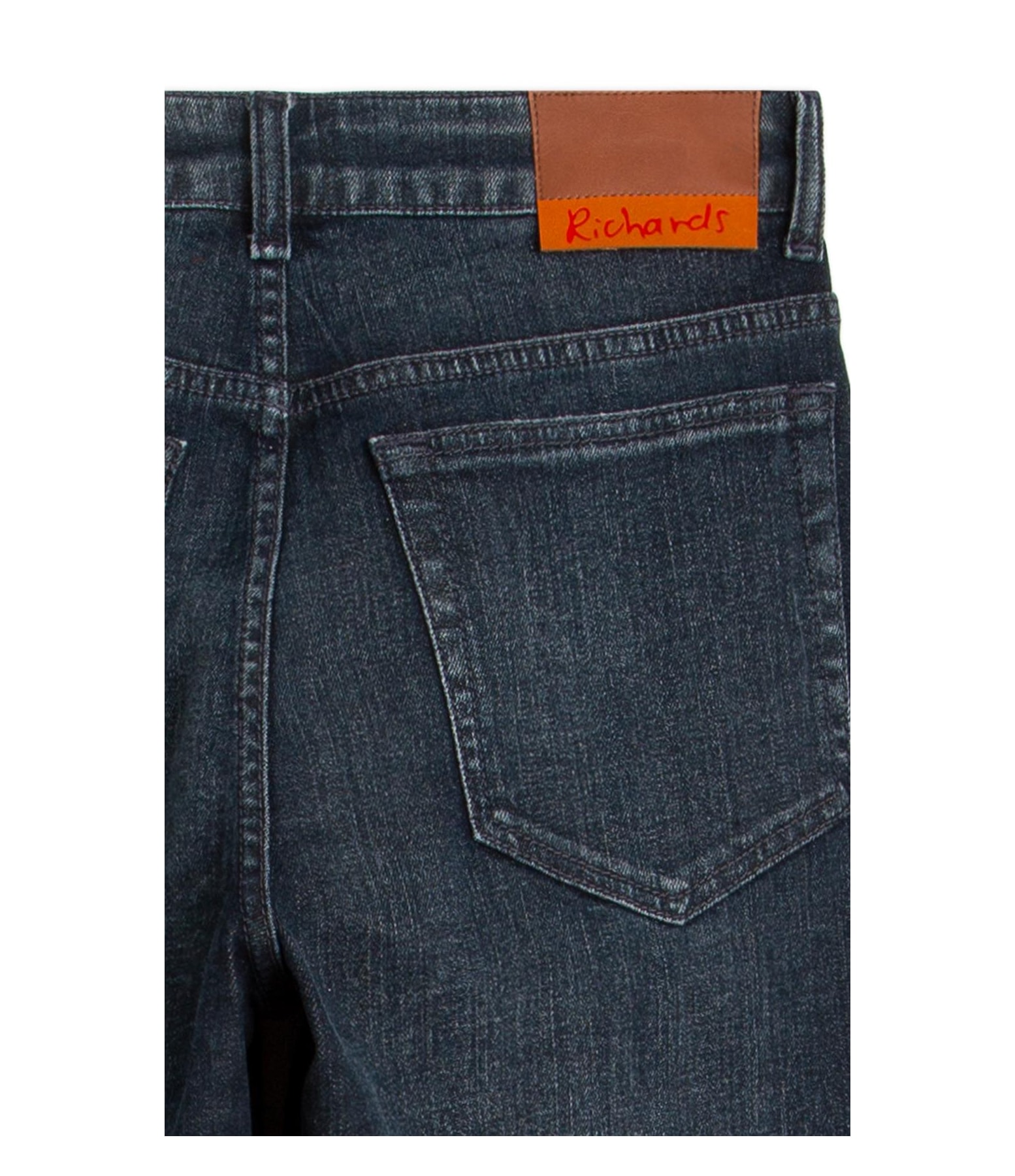 (Canc.)calca Dark Forest Elastic Reta Mi 2123-Lav.Escuro C/ Resina