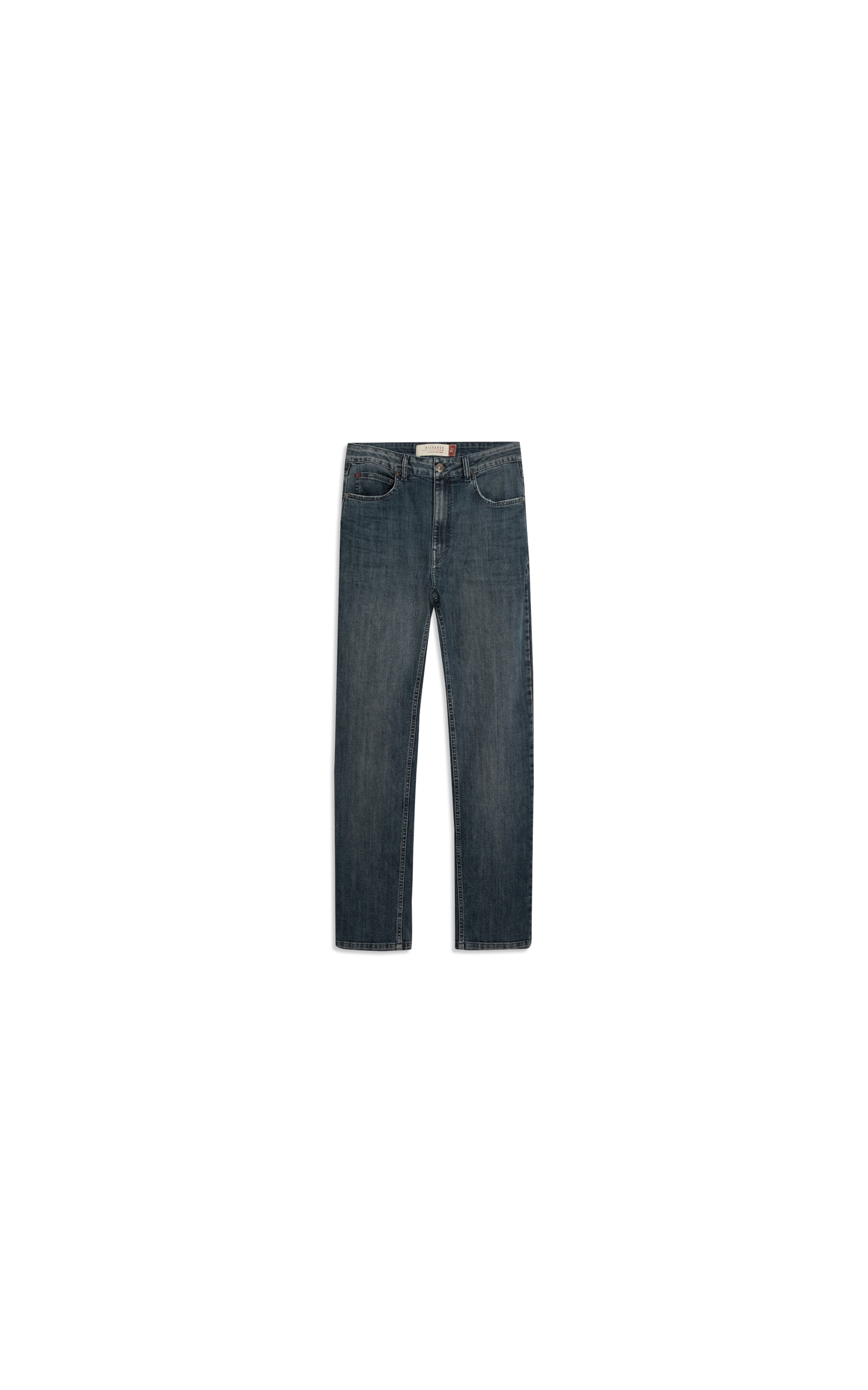 (Canc.) Calca High Conf Dark Indigo Trad Lav.Médio C/ Rebolo