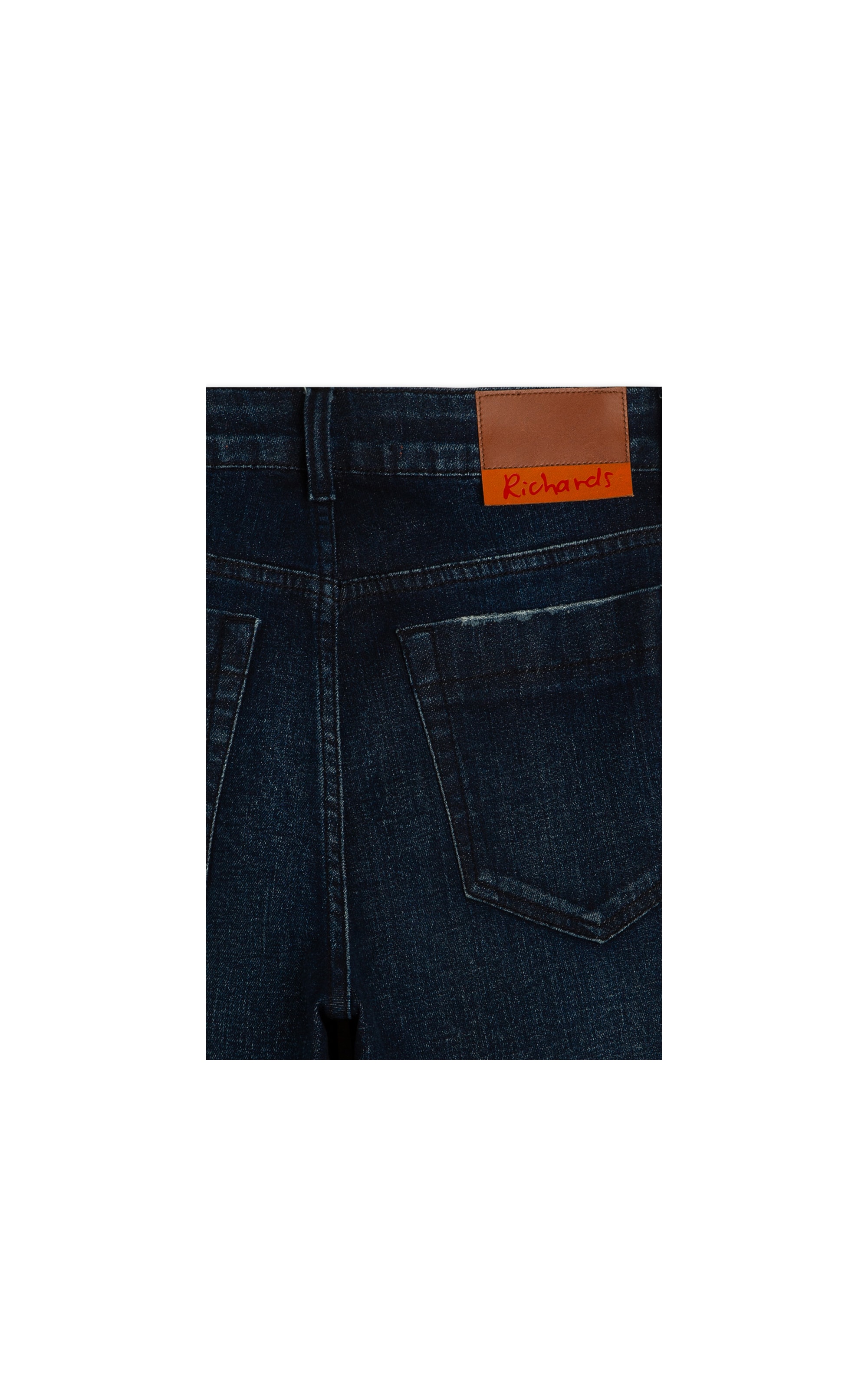 (Canc.)calca New Blue Elastic Reta Fefa 2112-Lav. Escuro C/ Used