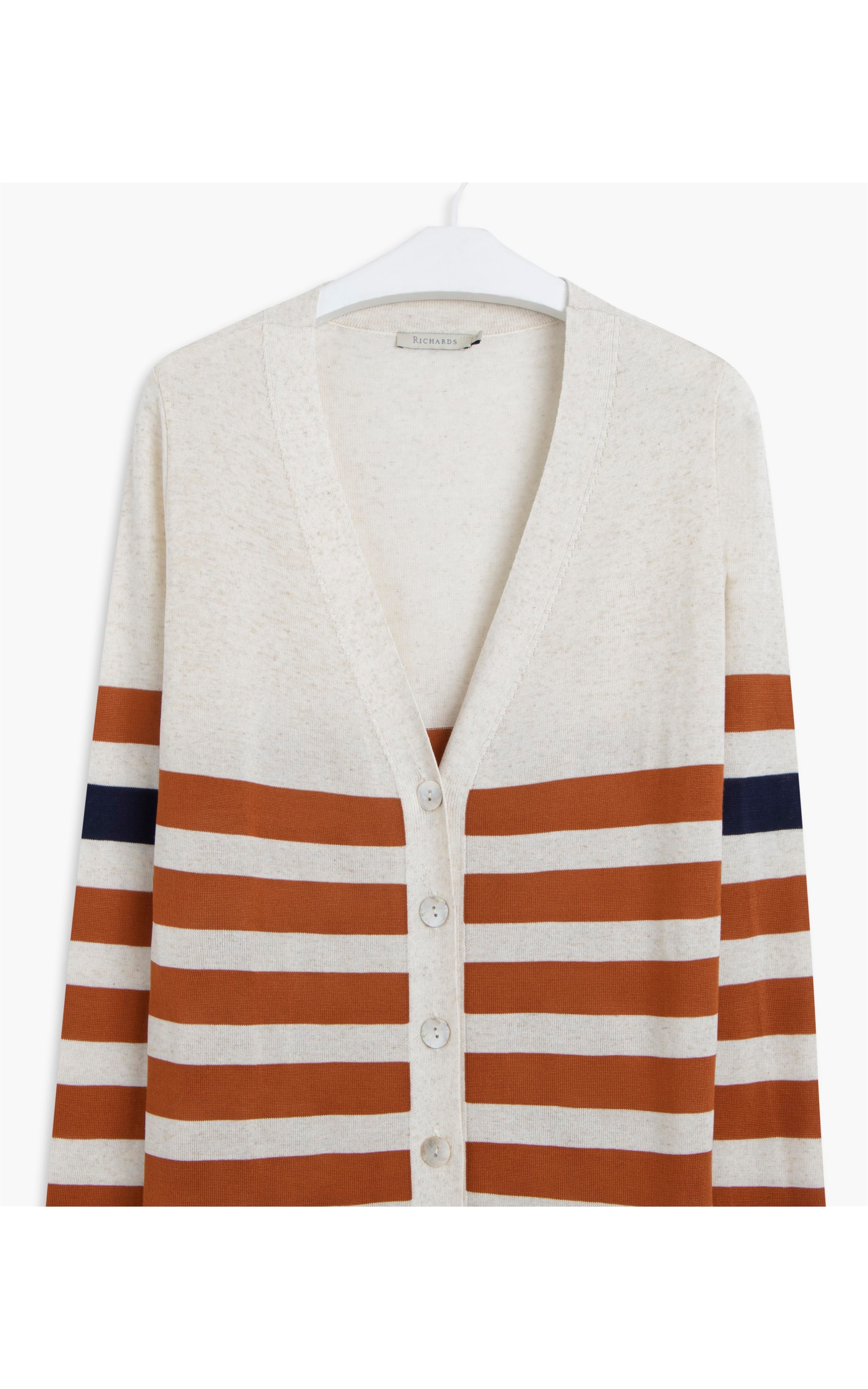 Cardigan Linho Tatah Tijolo