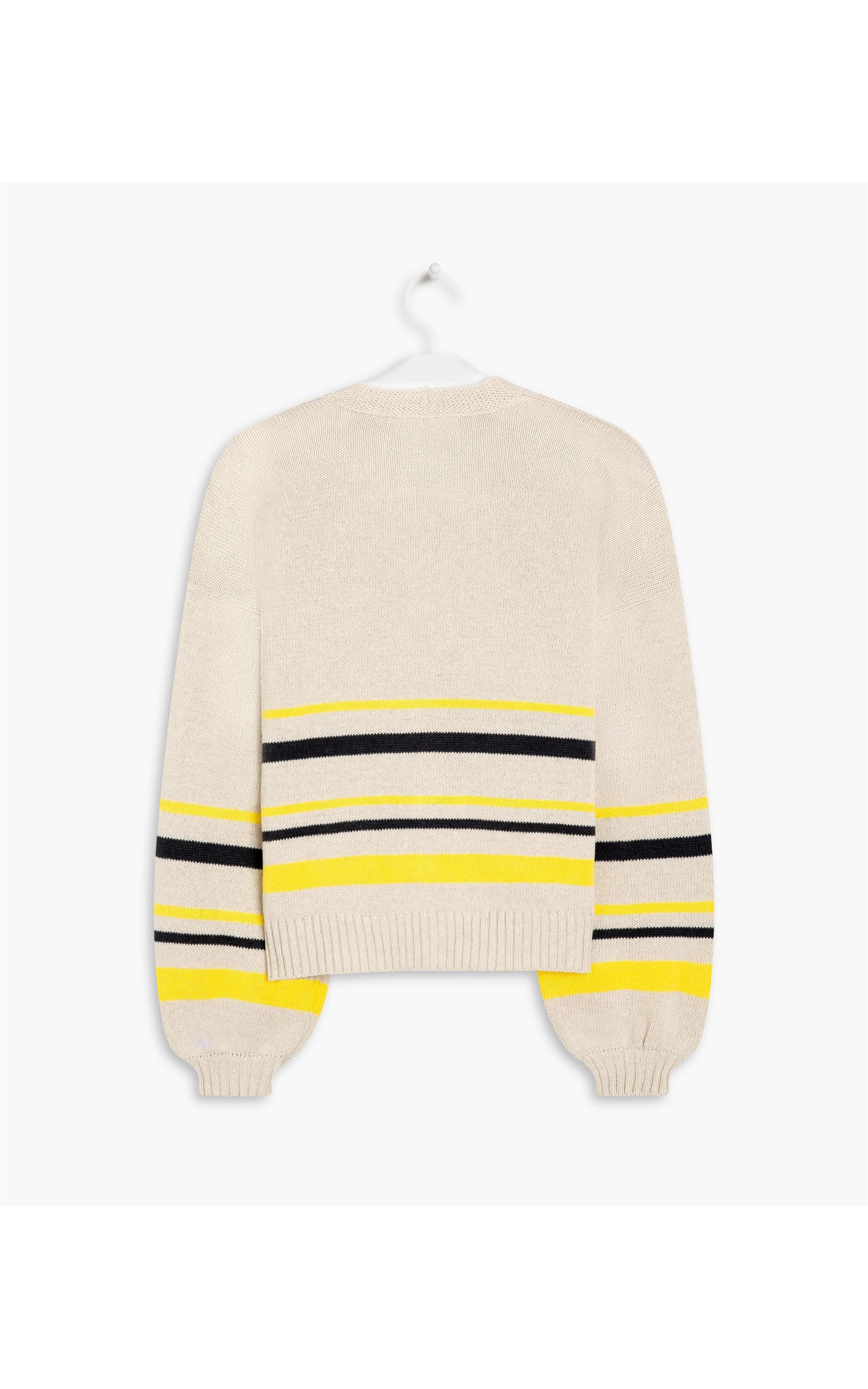 Cardigan Turim Listrado Natural