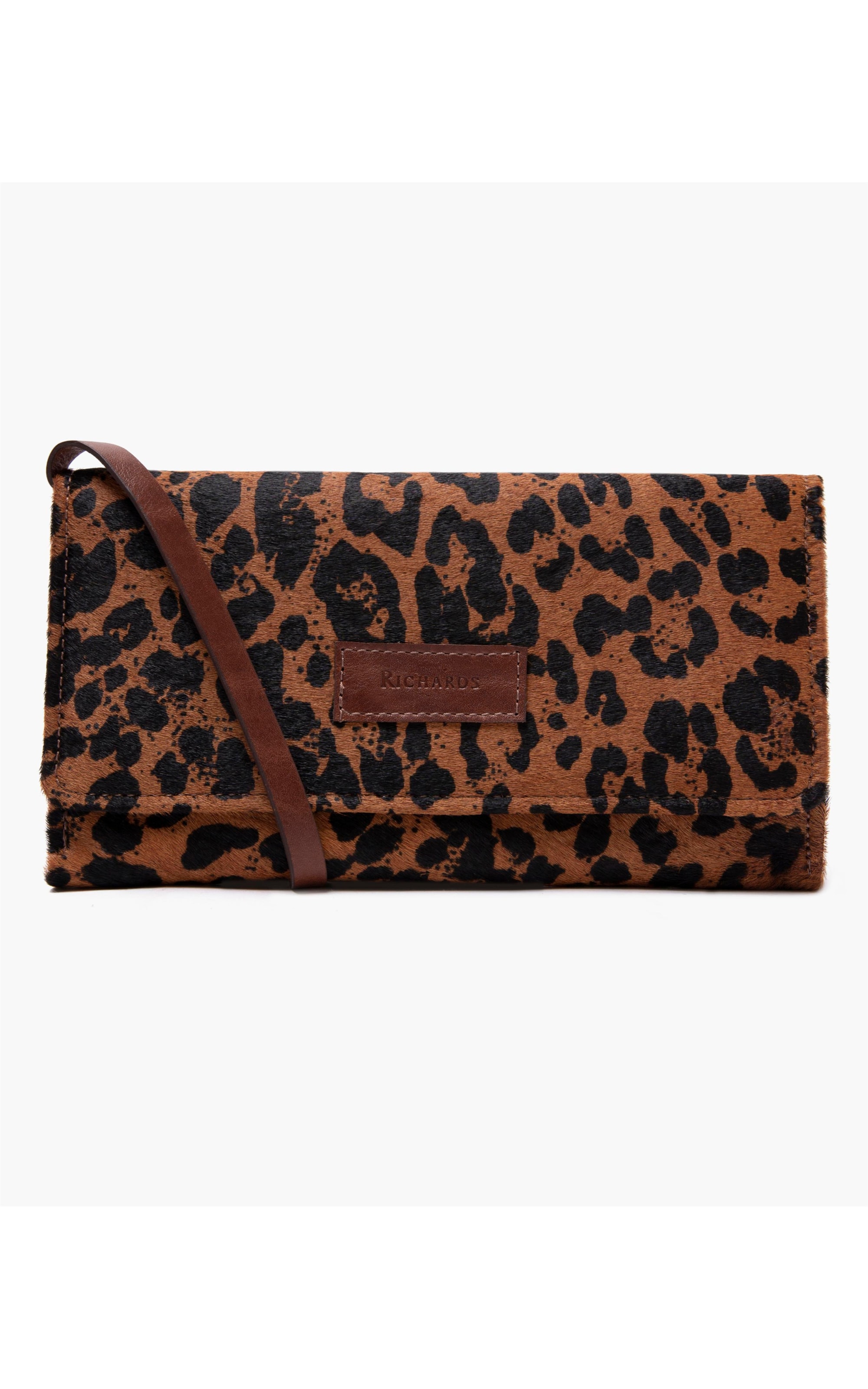 Carteira Continental Animal Print Tabaco