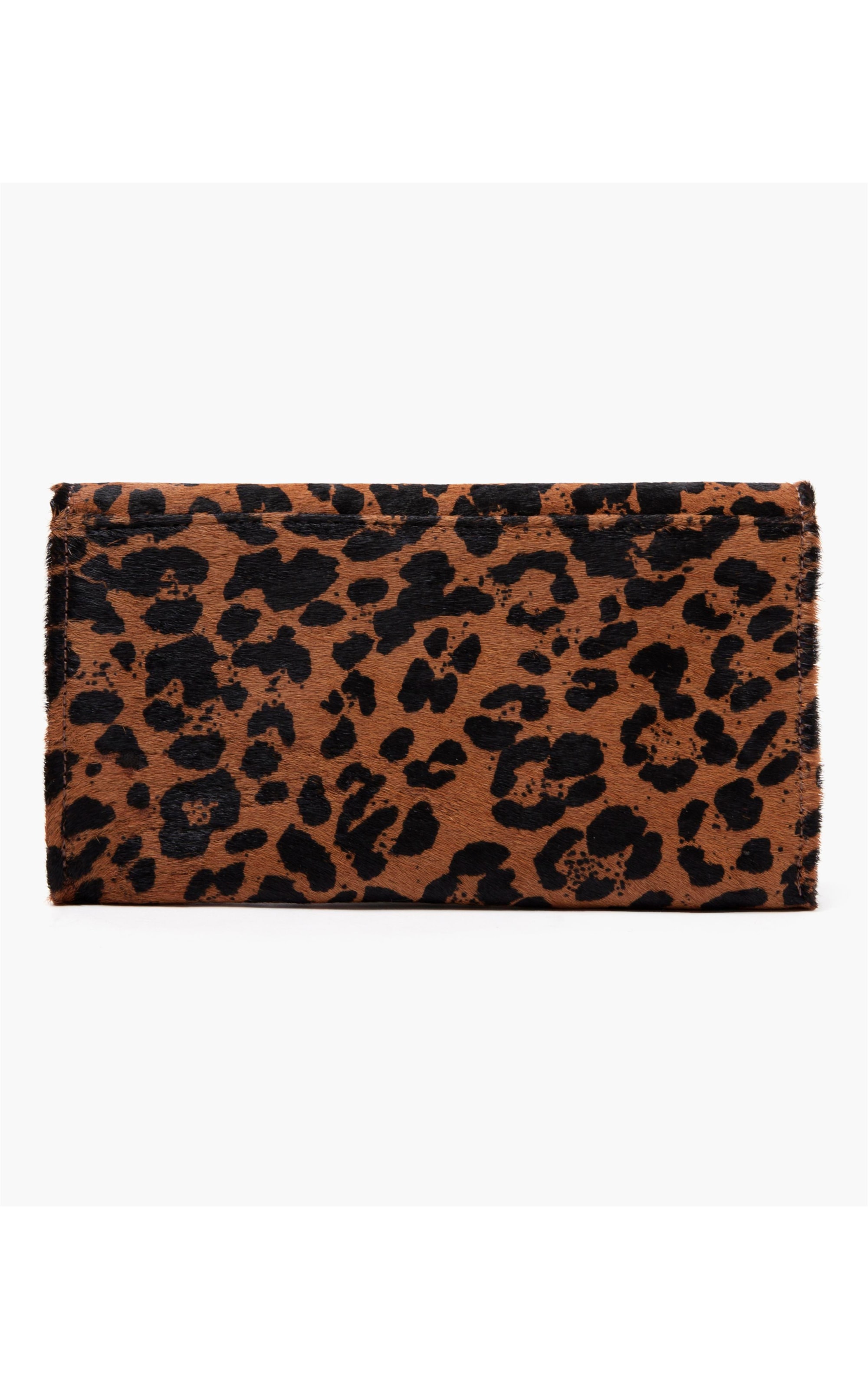 Carteira Continental Animal Print Tabaco
