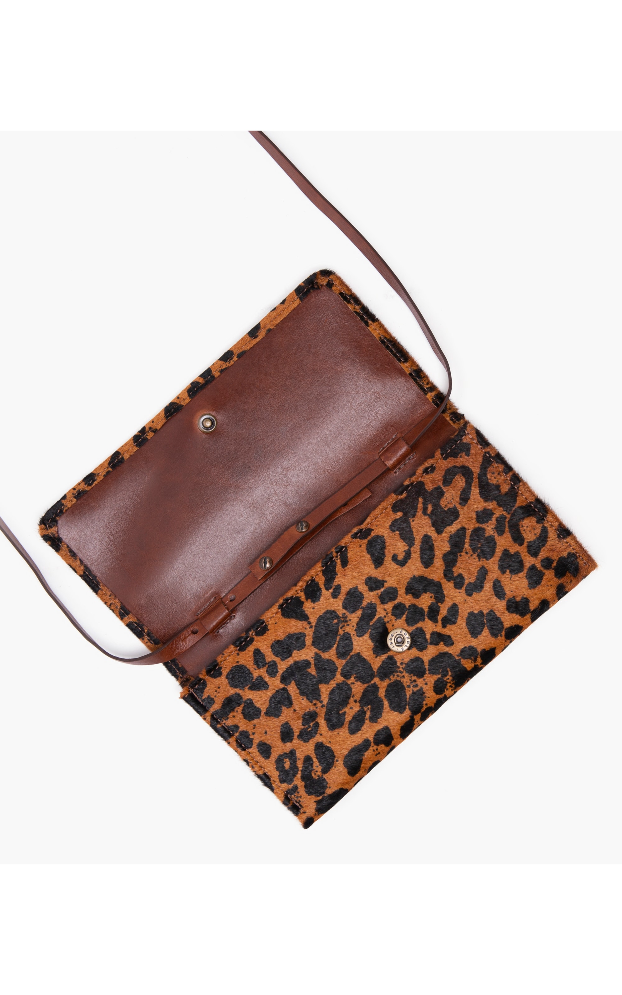 Carteira Continental Animal Print Tabaco