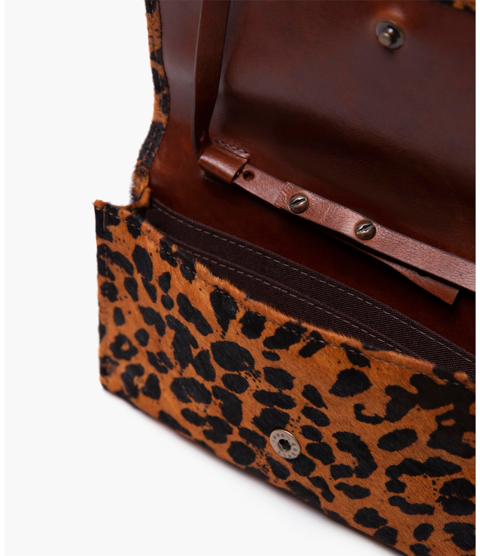 Carteira Continental Animal Print Tabaco