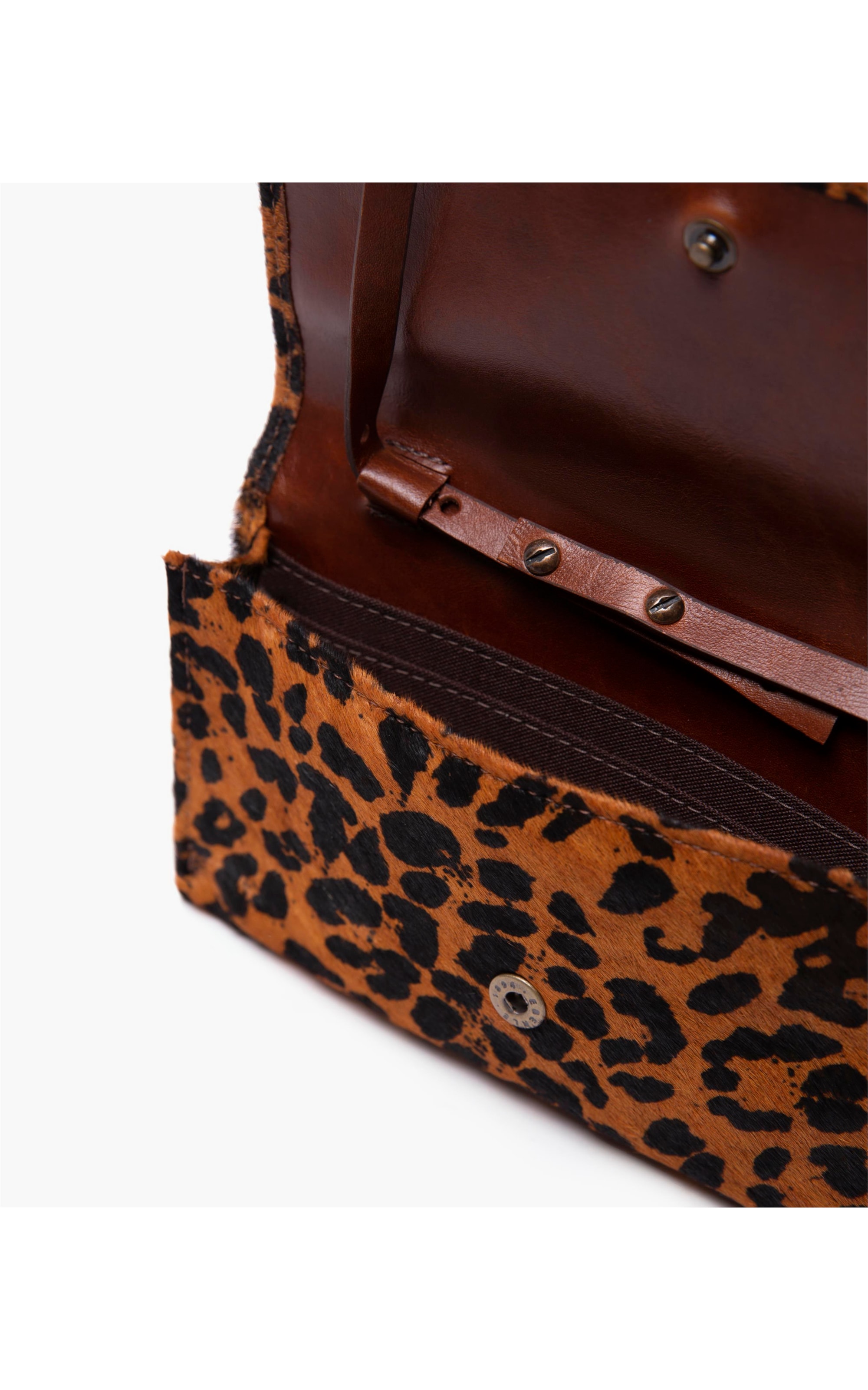 Carteira Continental Animal Print Tabaco