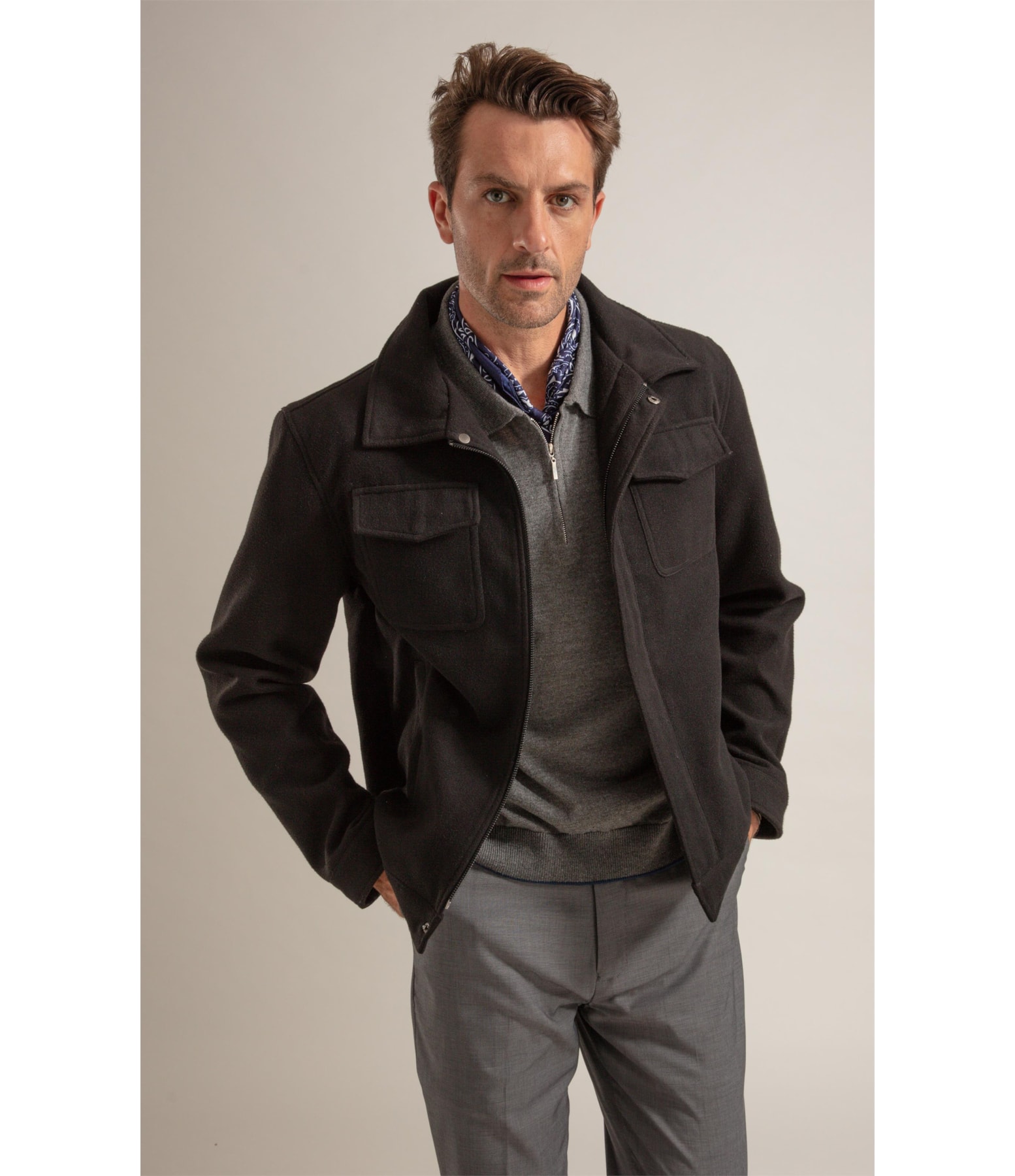 Casaco Wool Like Dulese Preto