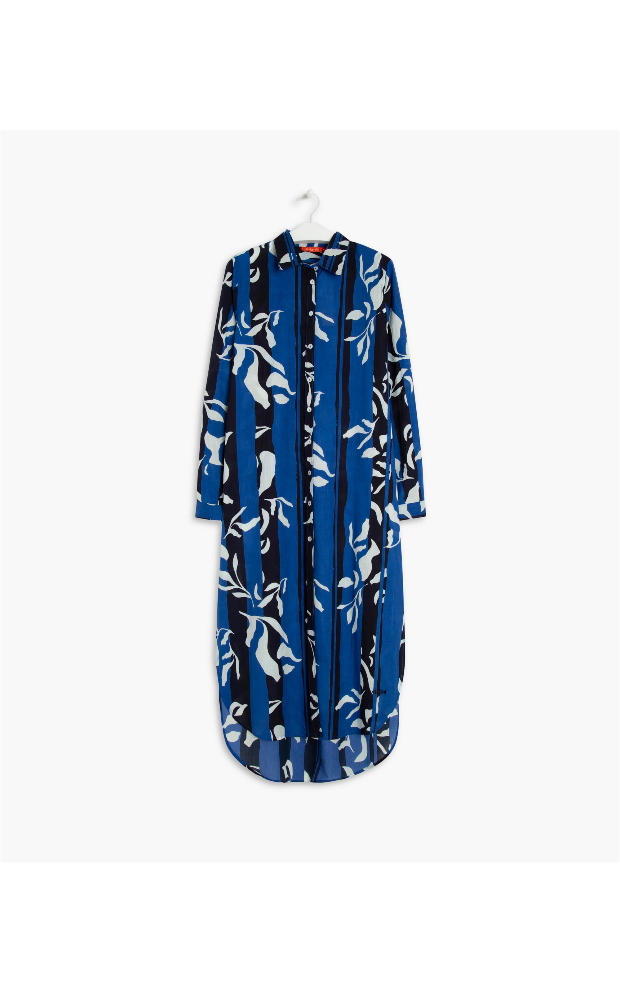 Chemise Sara Elementos Voil Ml Azul Bic
