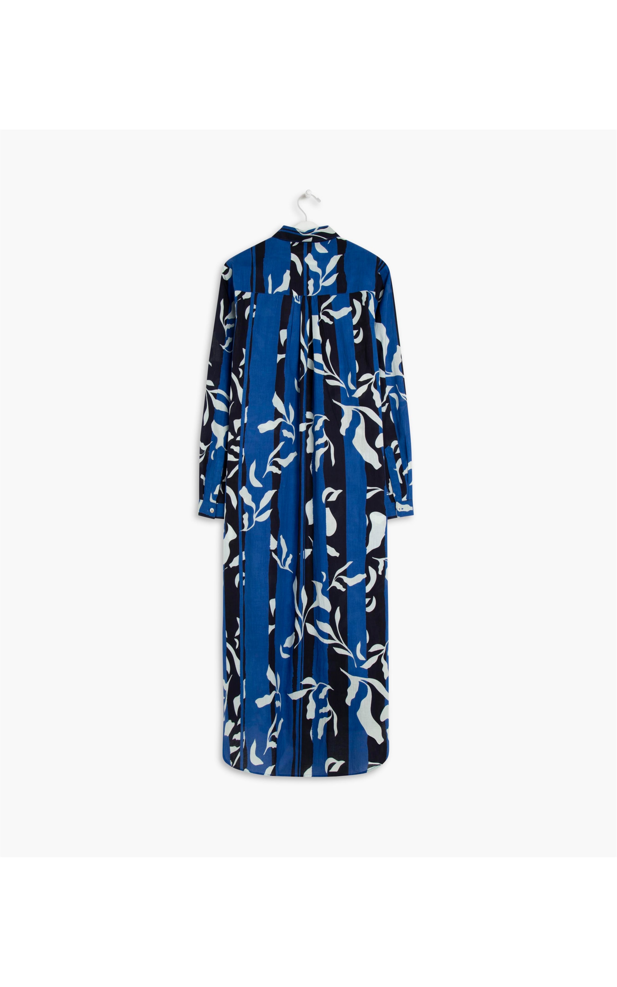 Chemise Sara Elementos Voil Ml Azul Bic