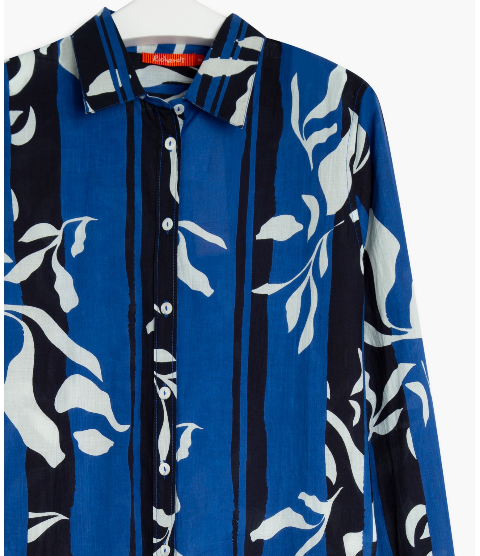 Chemise Sara Elementos Voil Ml Azul Bic