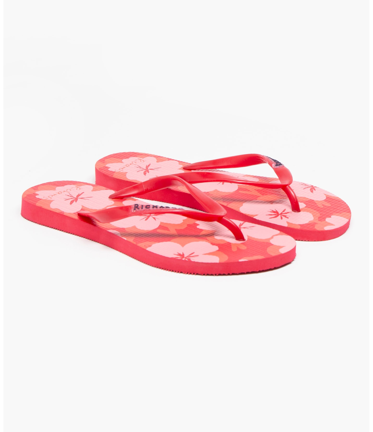 Chinelo Flowers Vermelho
