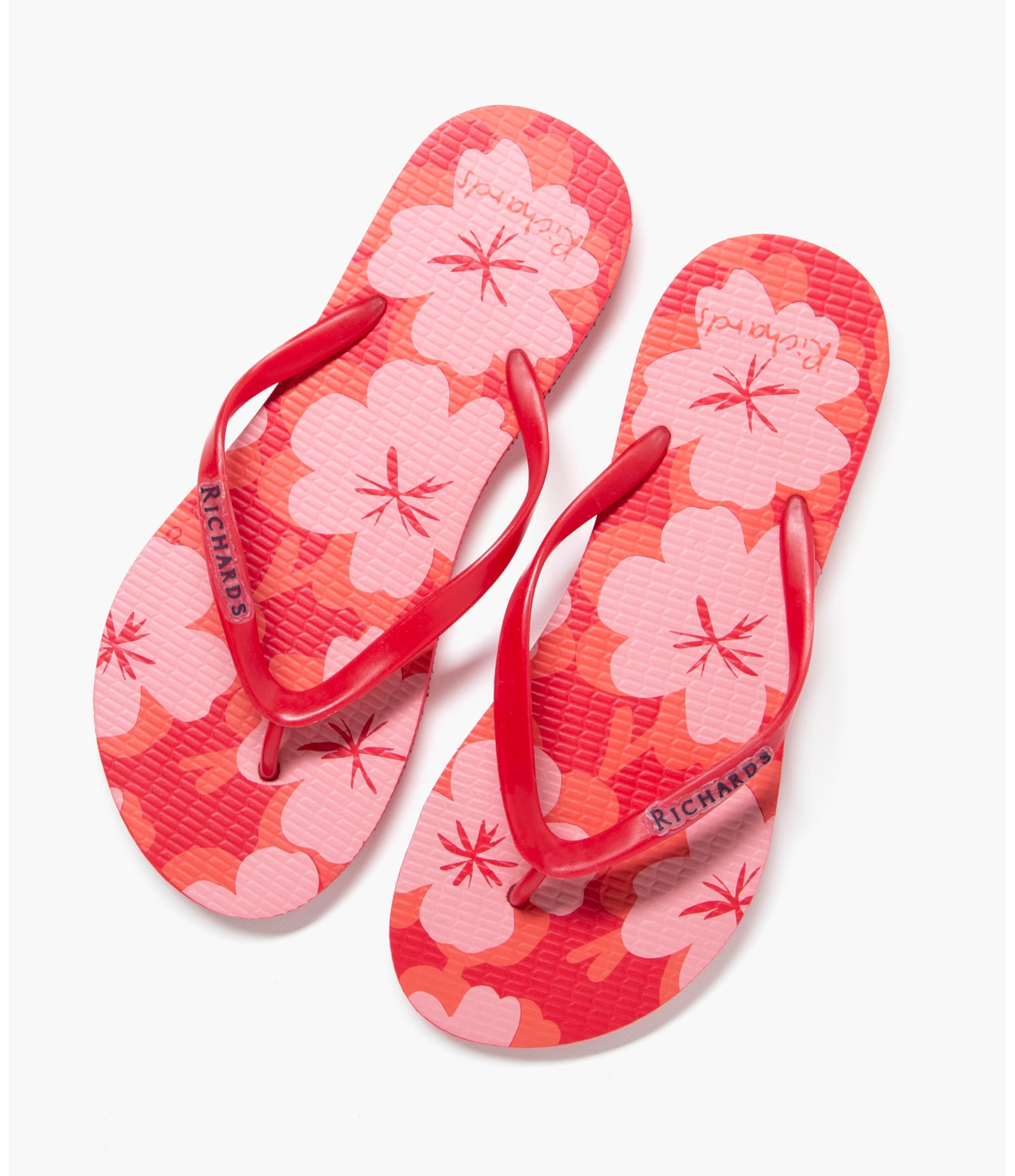 Chinelo Flowers Vermelho