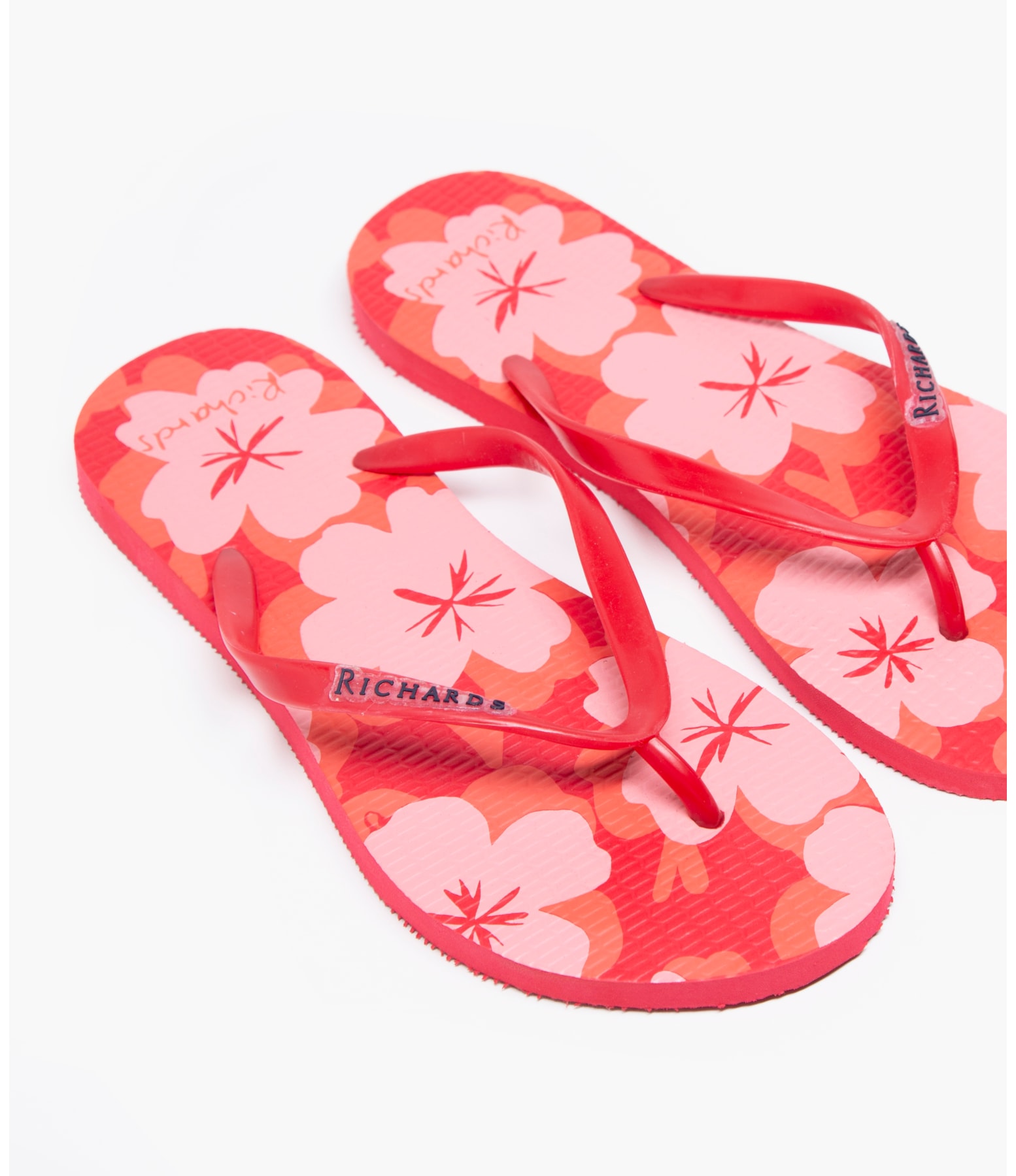 Chinelo Flowers Vermelho