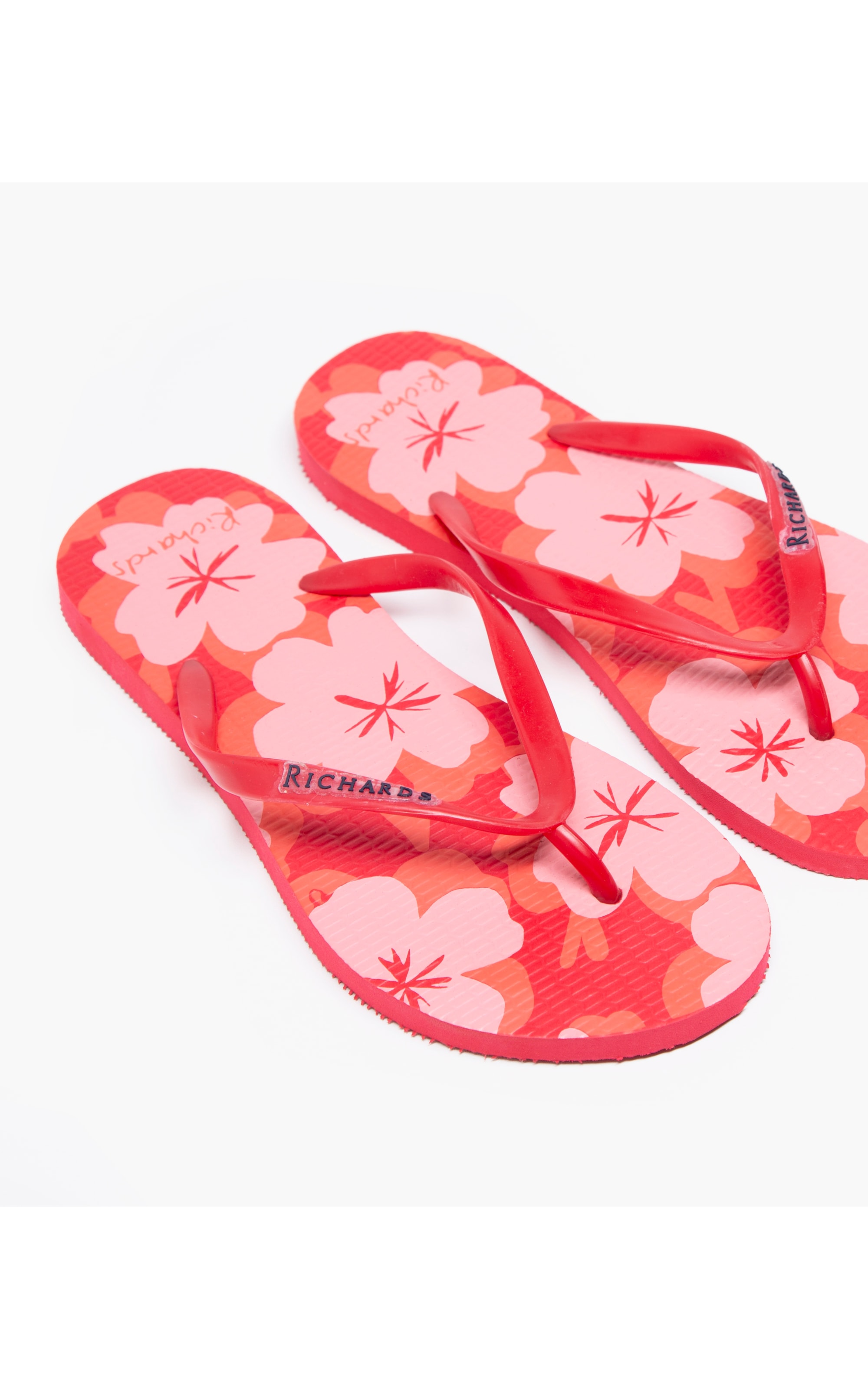 Chinelo Flowers Vermelho