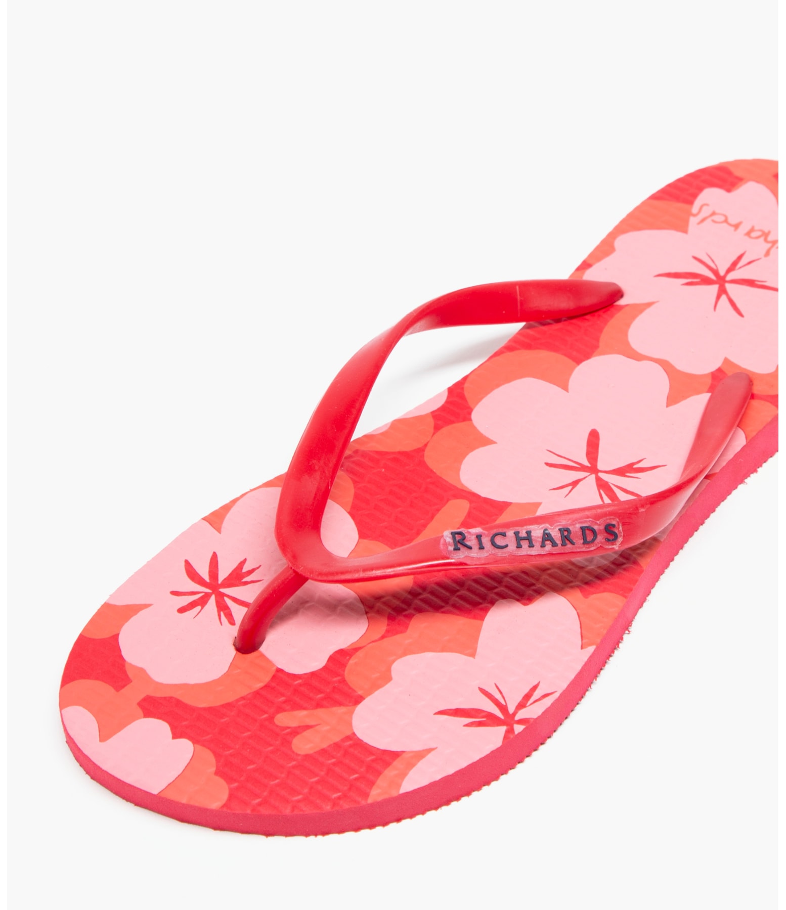 Chinelo Flowers Vermelho