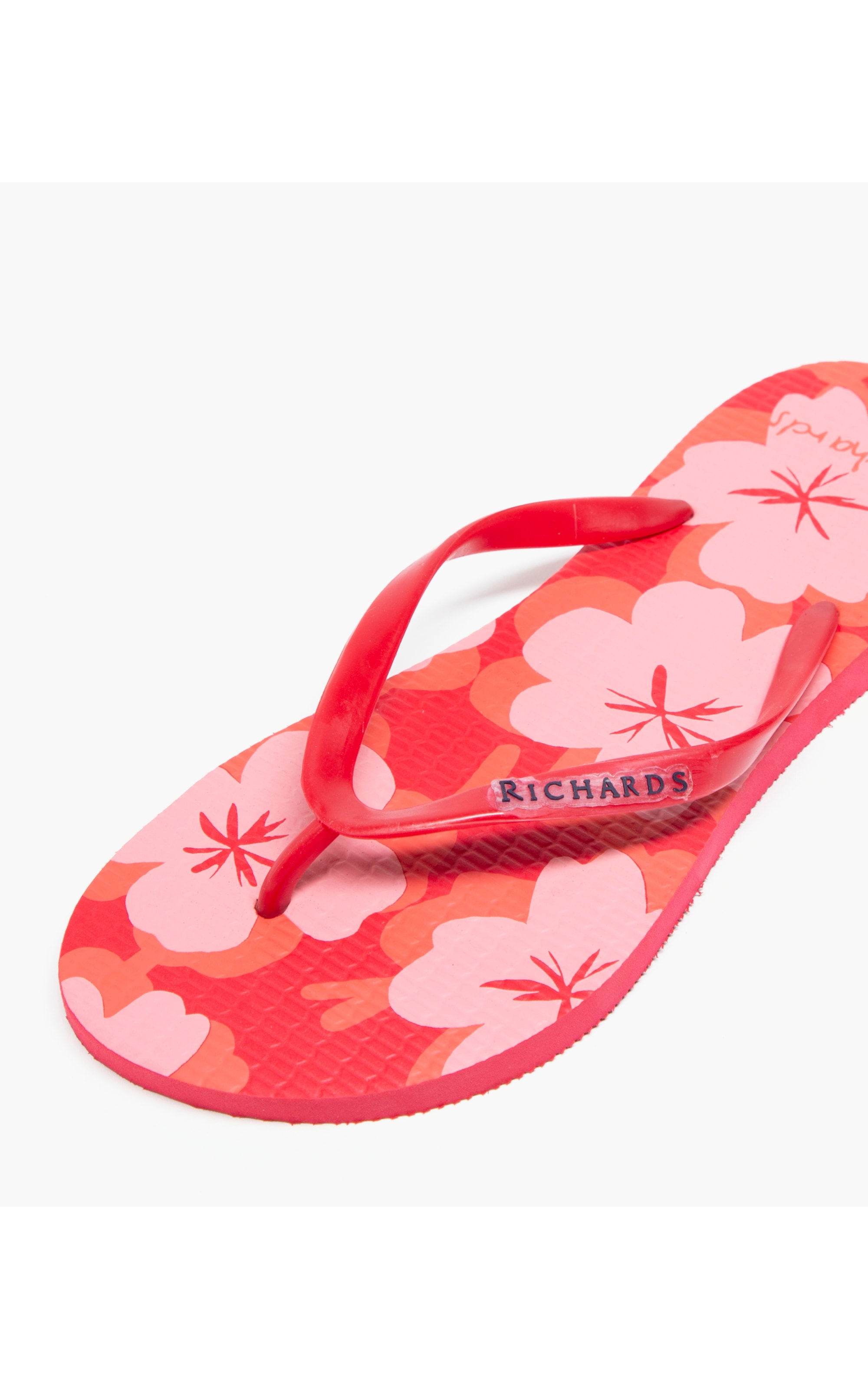 Chinelo Flowers Vermelho