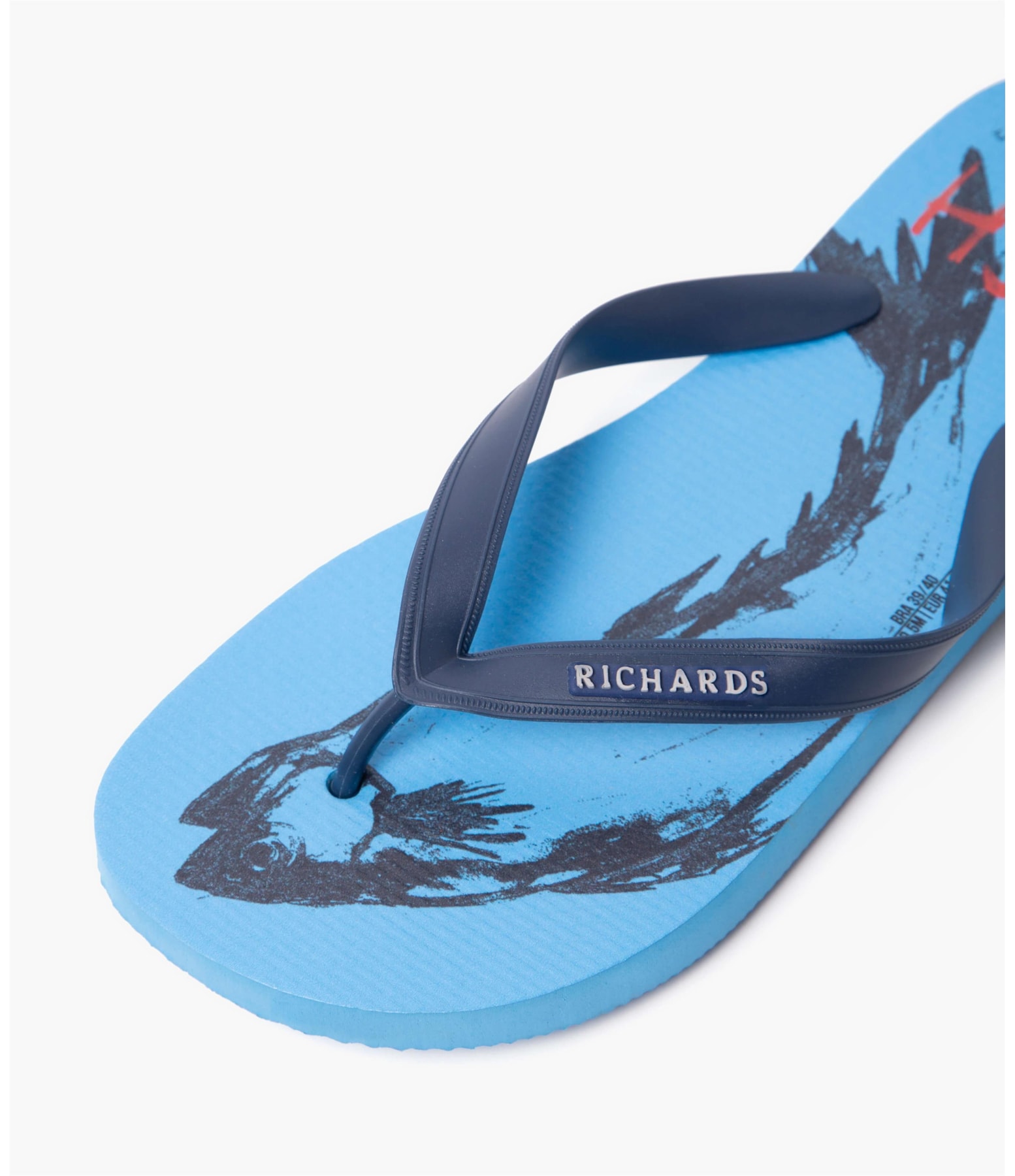 Chinelo Luna Rch Azul Piscina