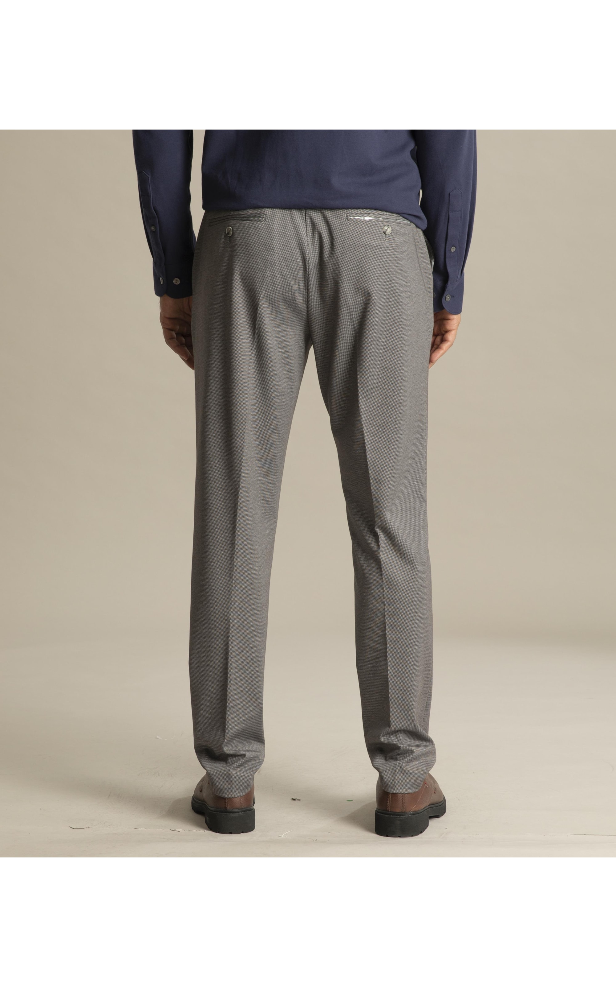 Chino Pants Jersey Chumbo Mescla