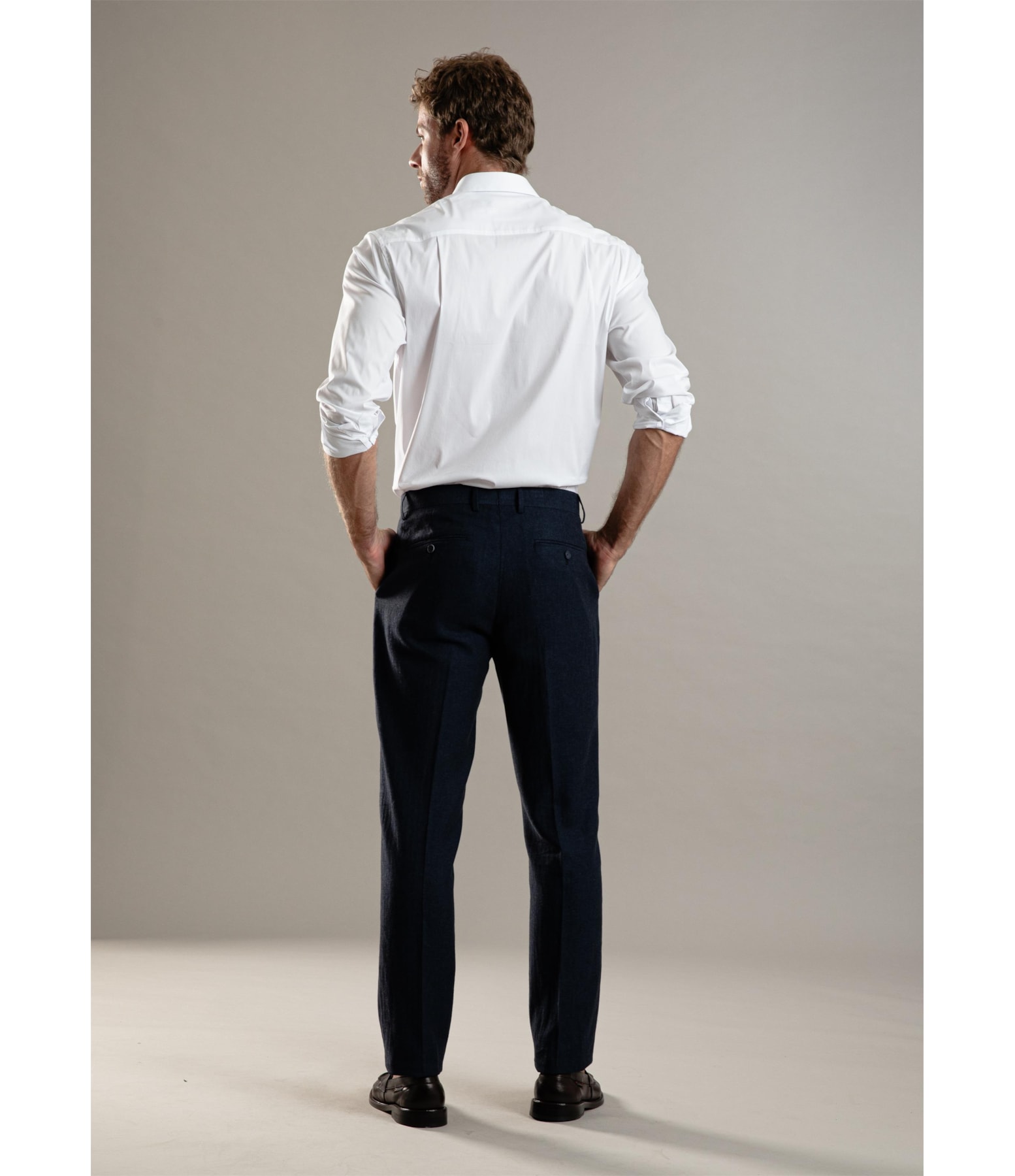 Chino Pants Linho Chevil Dark Navy