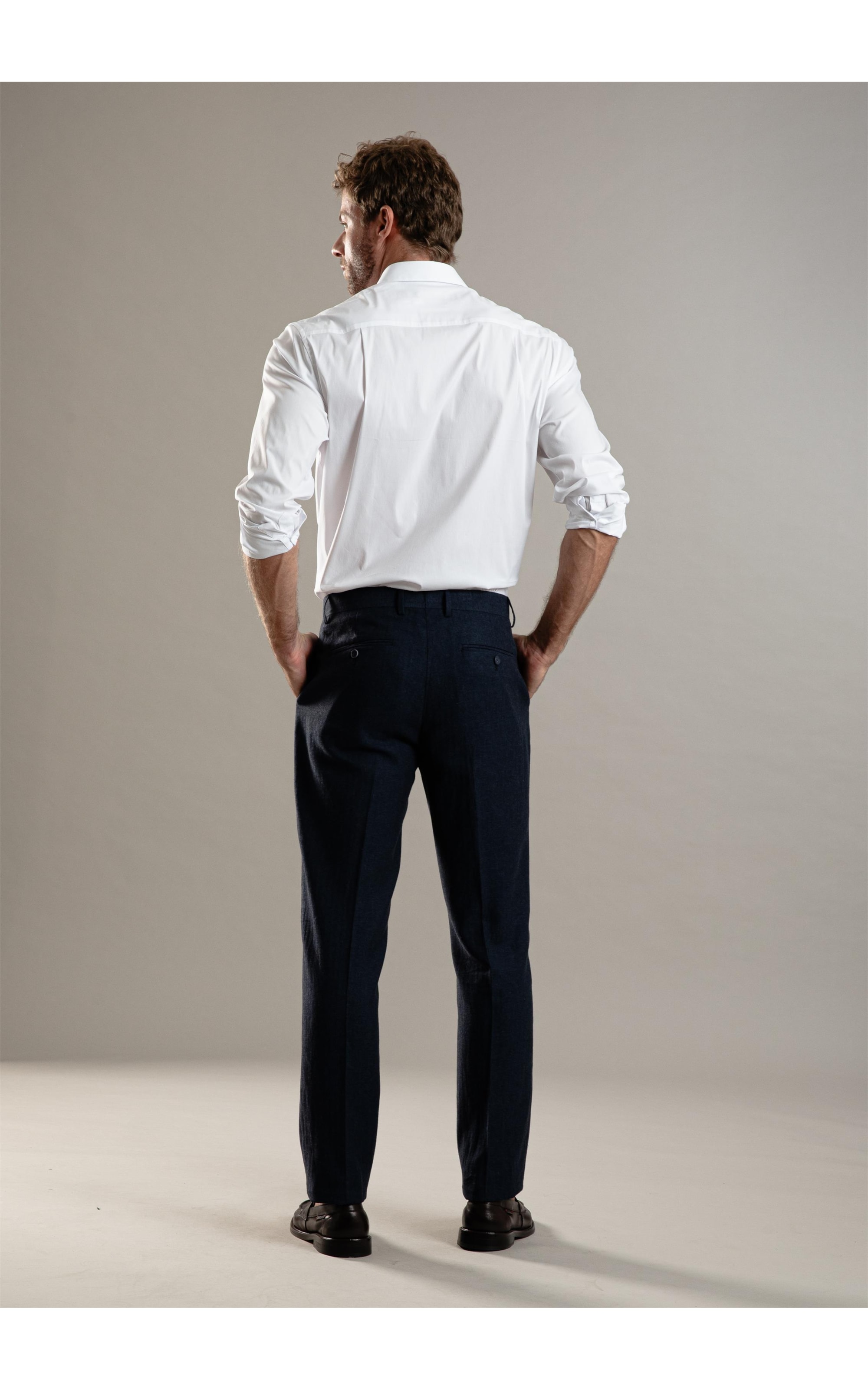 Chino Pants Linho Chevil Dark Navy