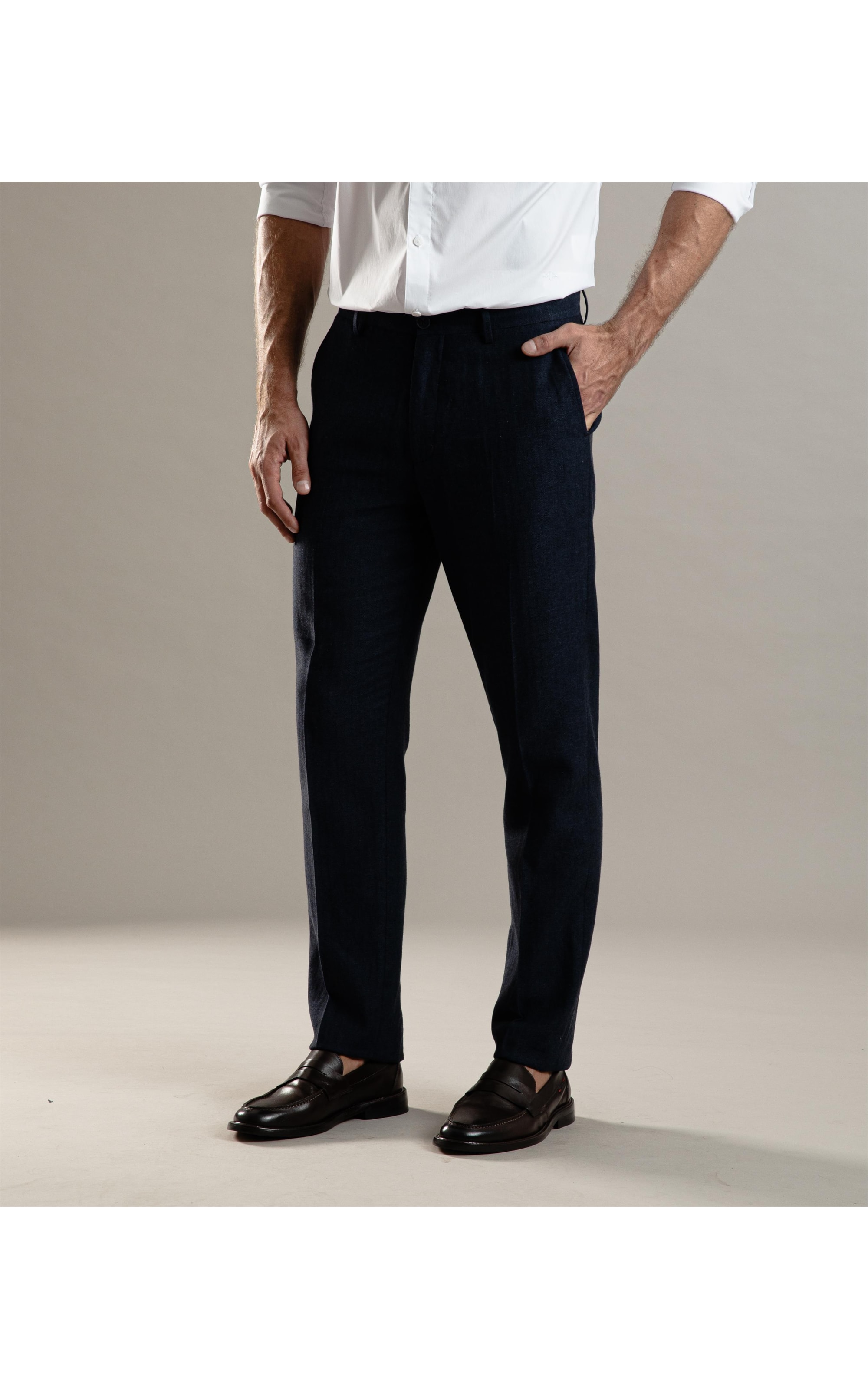 Chino Pants Linho Chevil Dark Navy