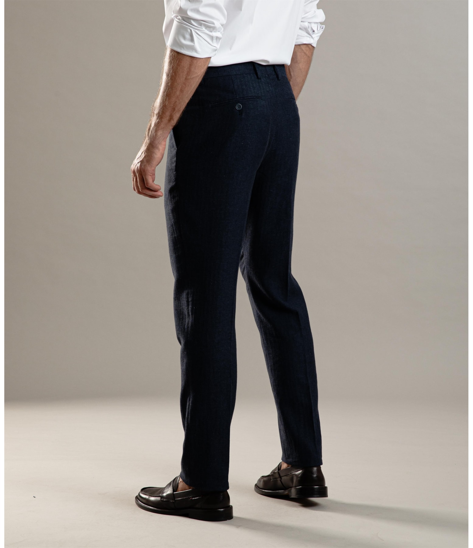 Chino Pants Linho Chevil Dark Navy