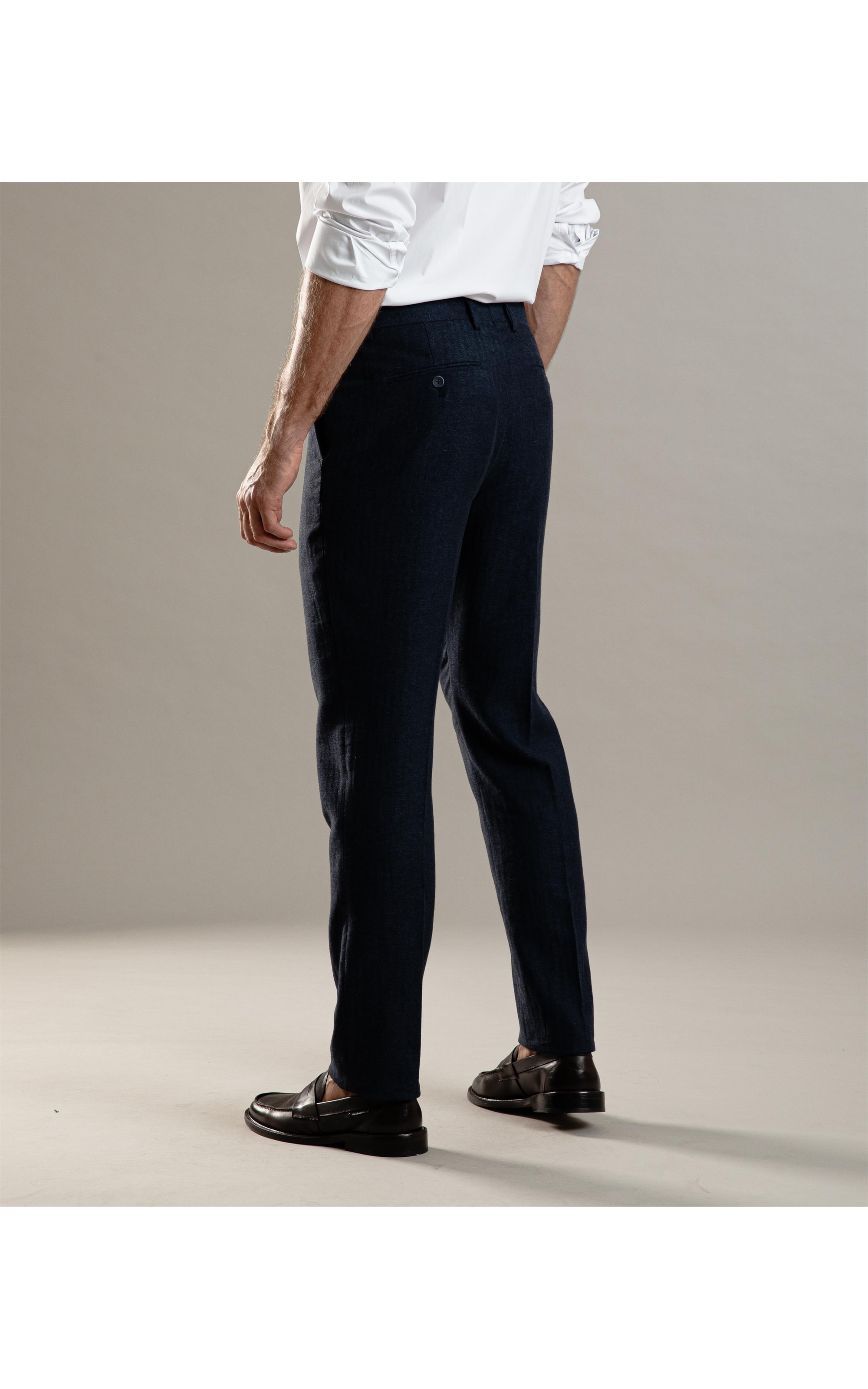 Chino Pants Linho Chevil Dark Navy