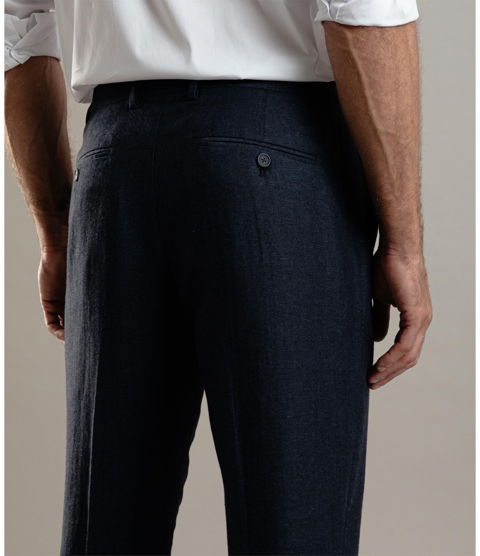 Chino Pants Linho Chevil Dark Navy