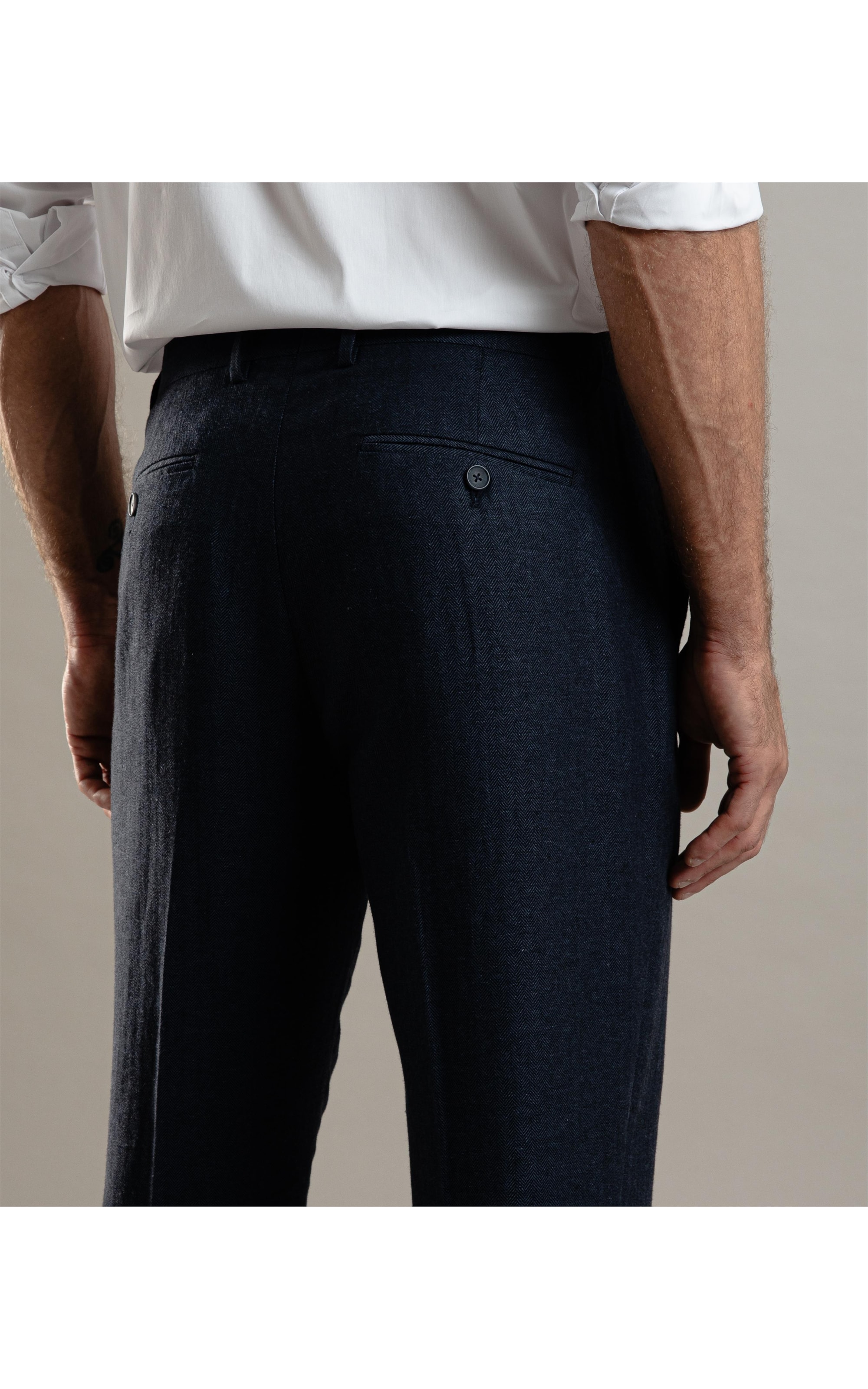 Chino Pants Linho Chevil Dark Navy