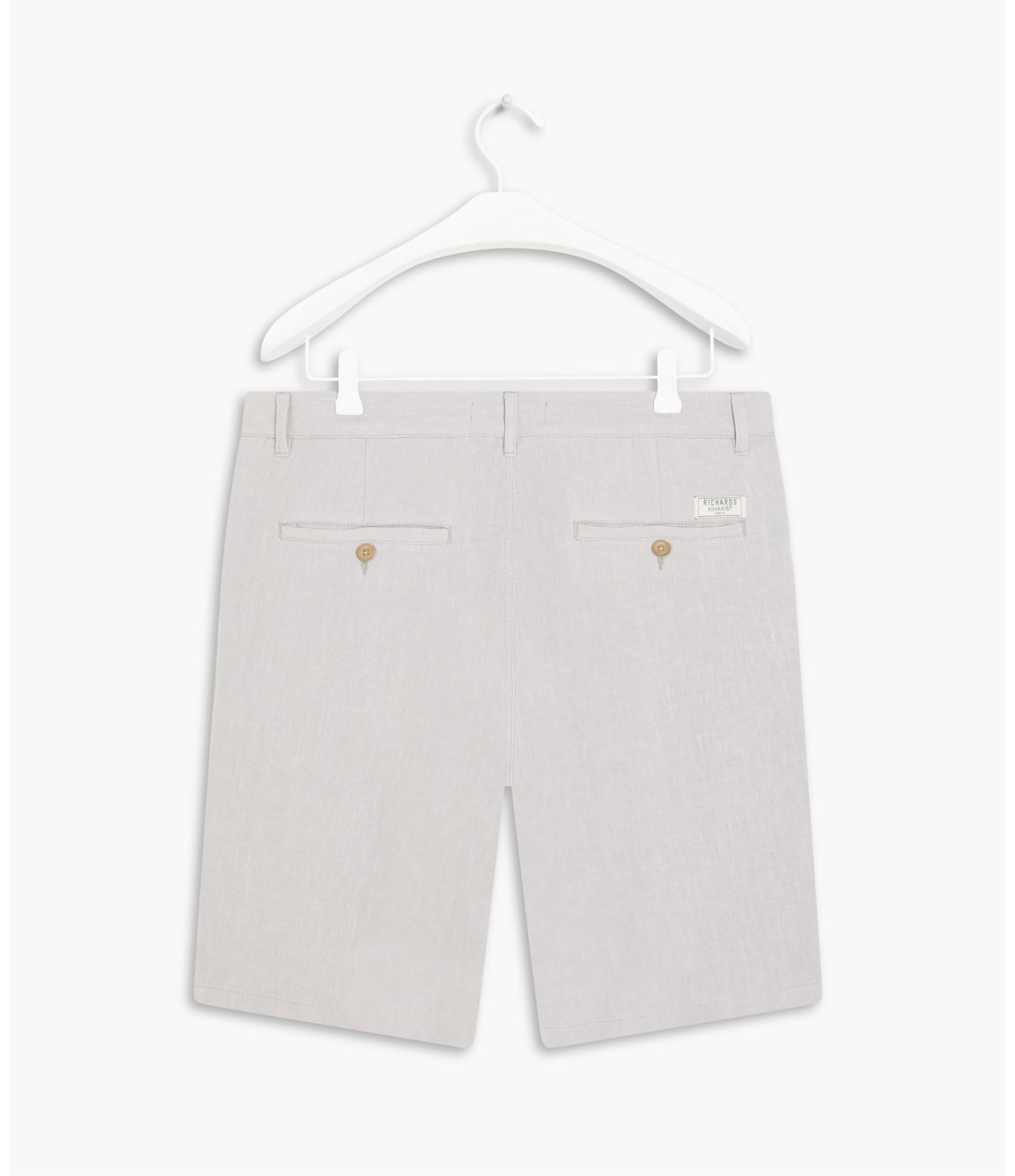 Chino Short  Puro Linho Regular Wb Silver