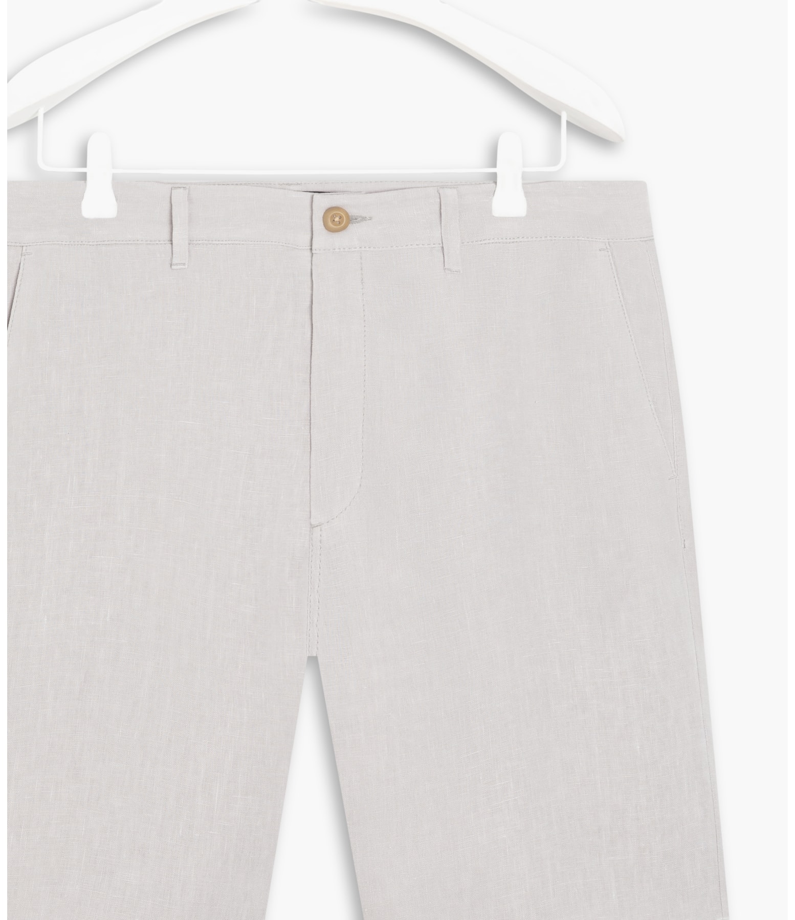 Chino Short  Puro Linho Regular Wb Silver