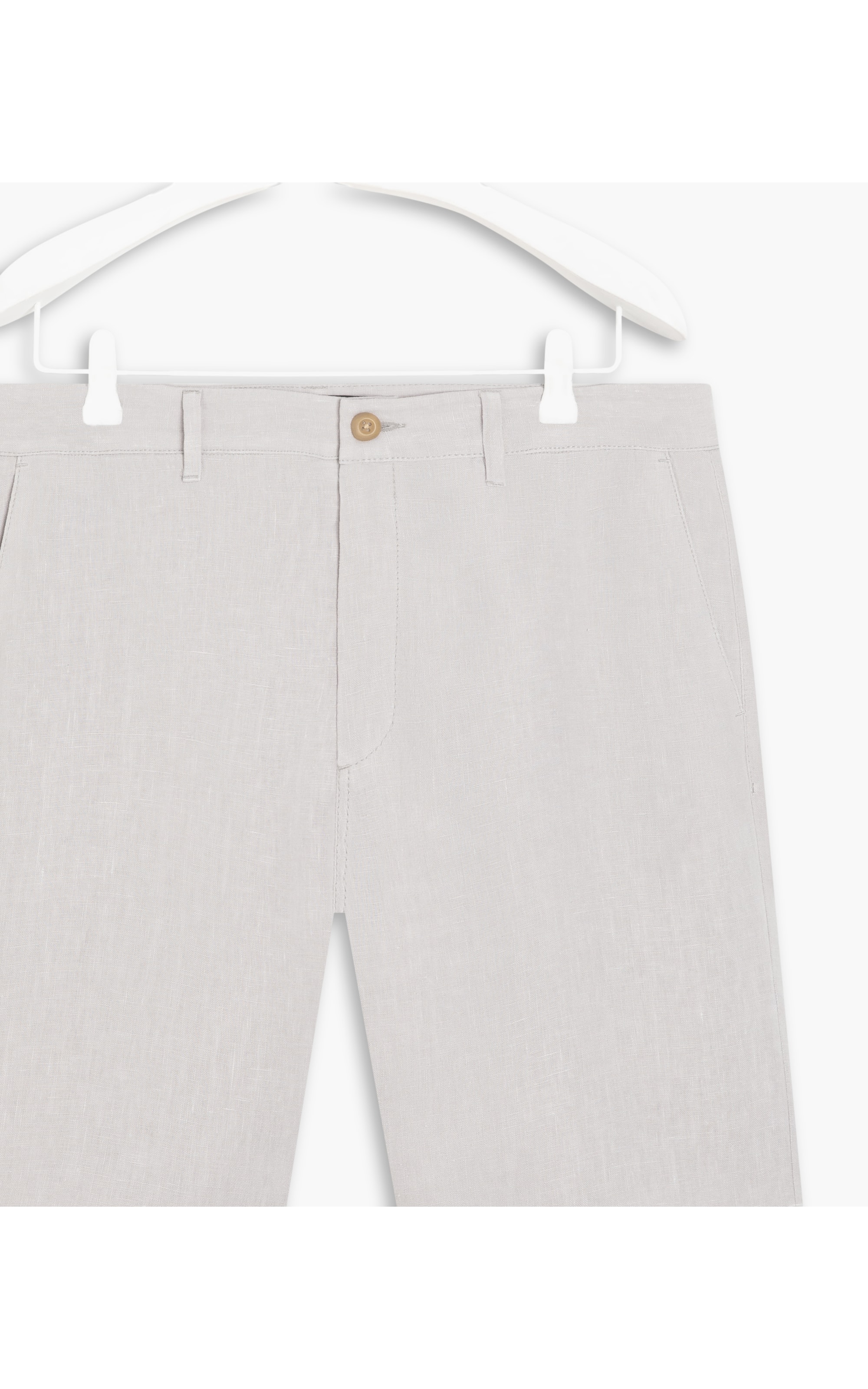 Chino Short  Puro Linho Regular Wb Silver