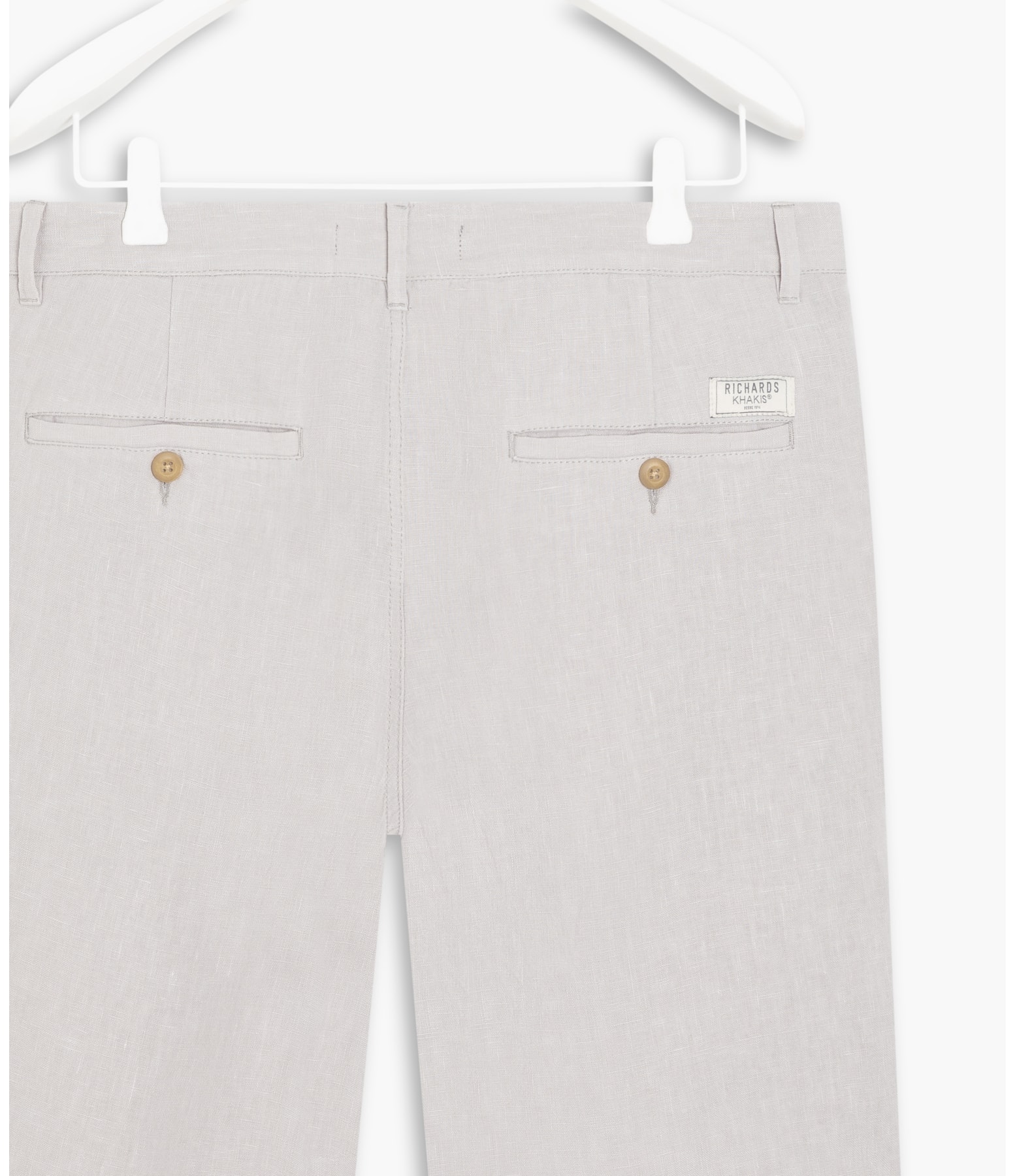 Chino Short  Puro Linho Regular Wb Silver