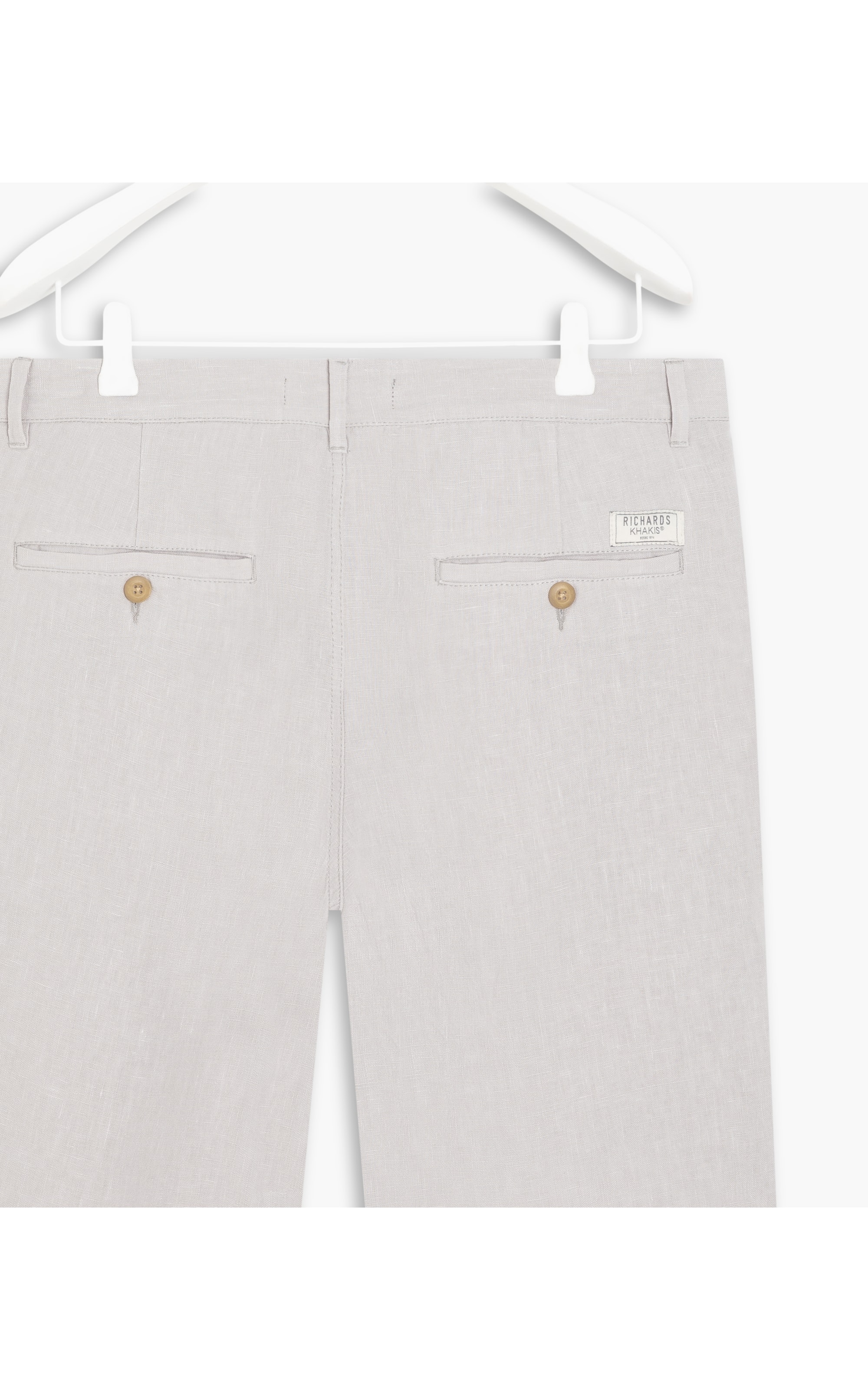 Chino Short  Puro Linho Regular Wb Silver