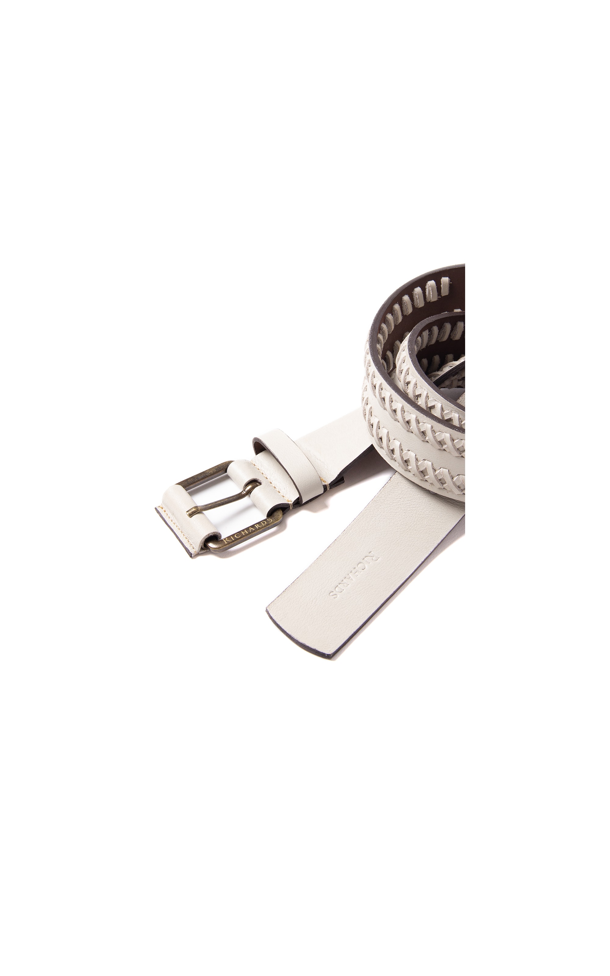 Cinto Helena Rch Off White