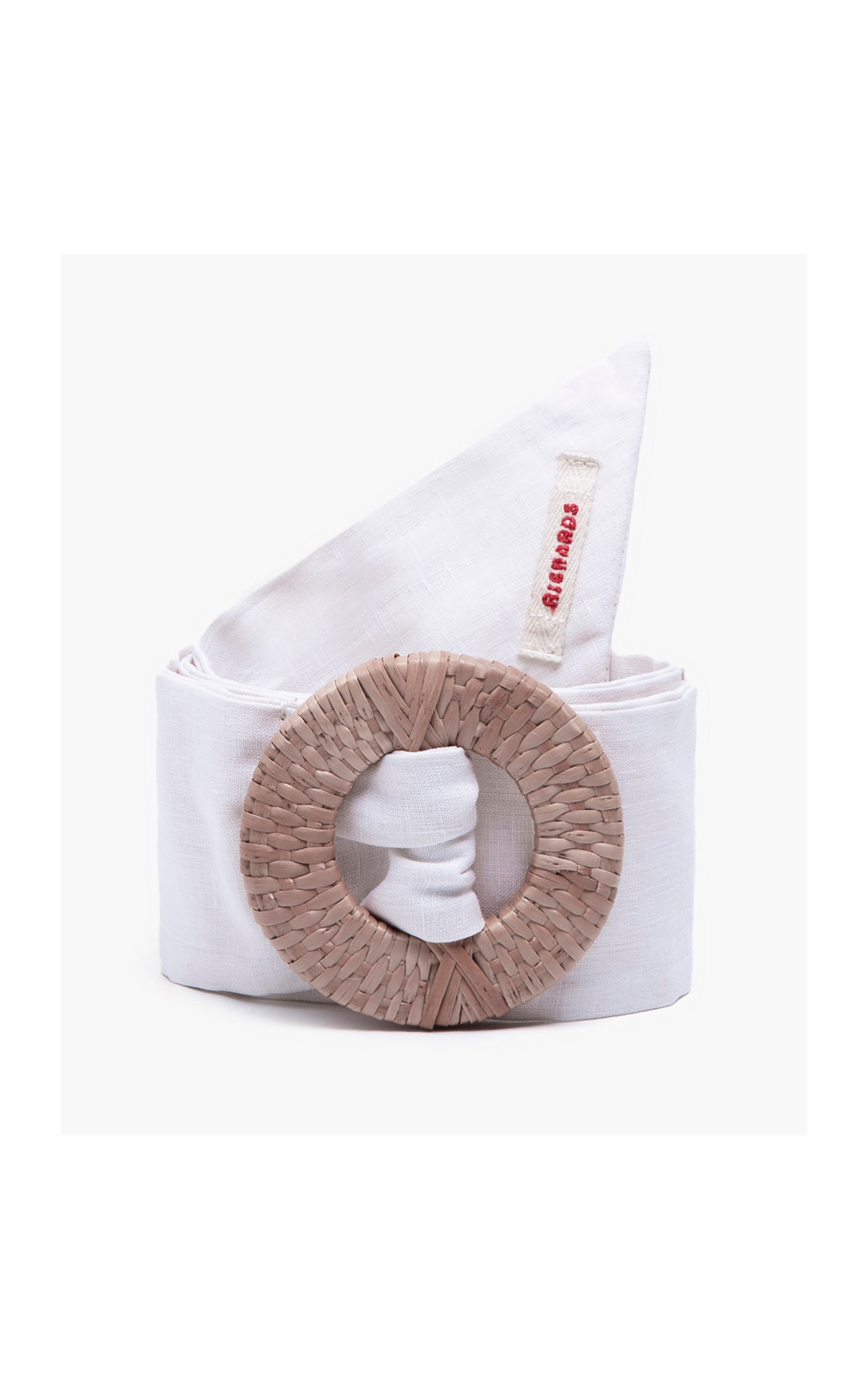 Cinto Puro Linho Faixa Color Off White