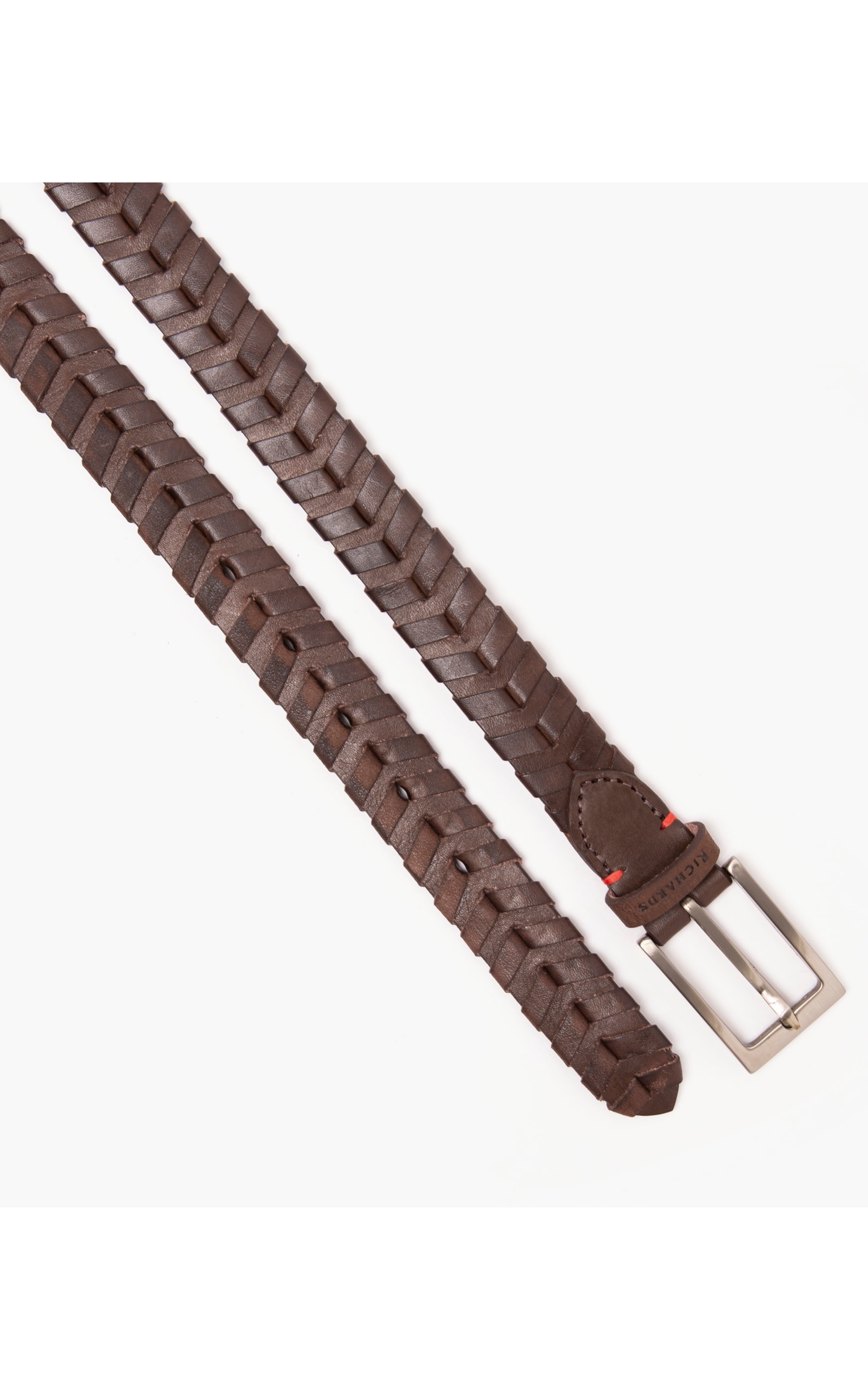 Cinto Tresse Espinha de Peixe Cafe