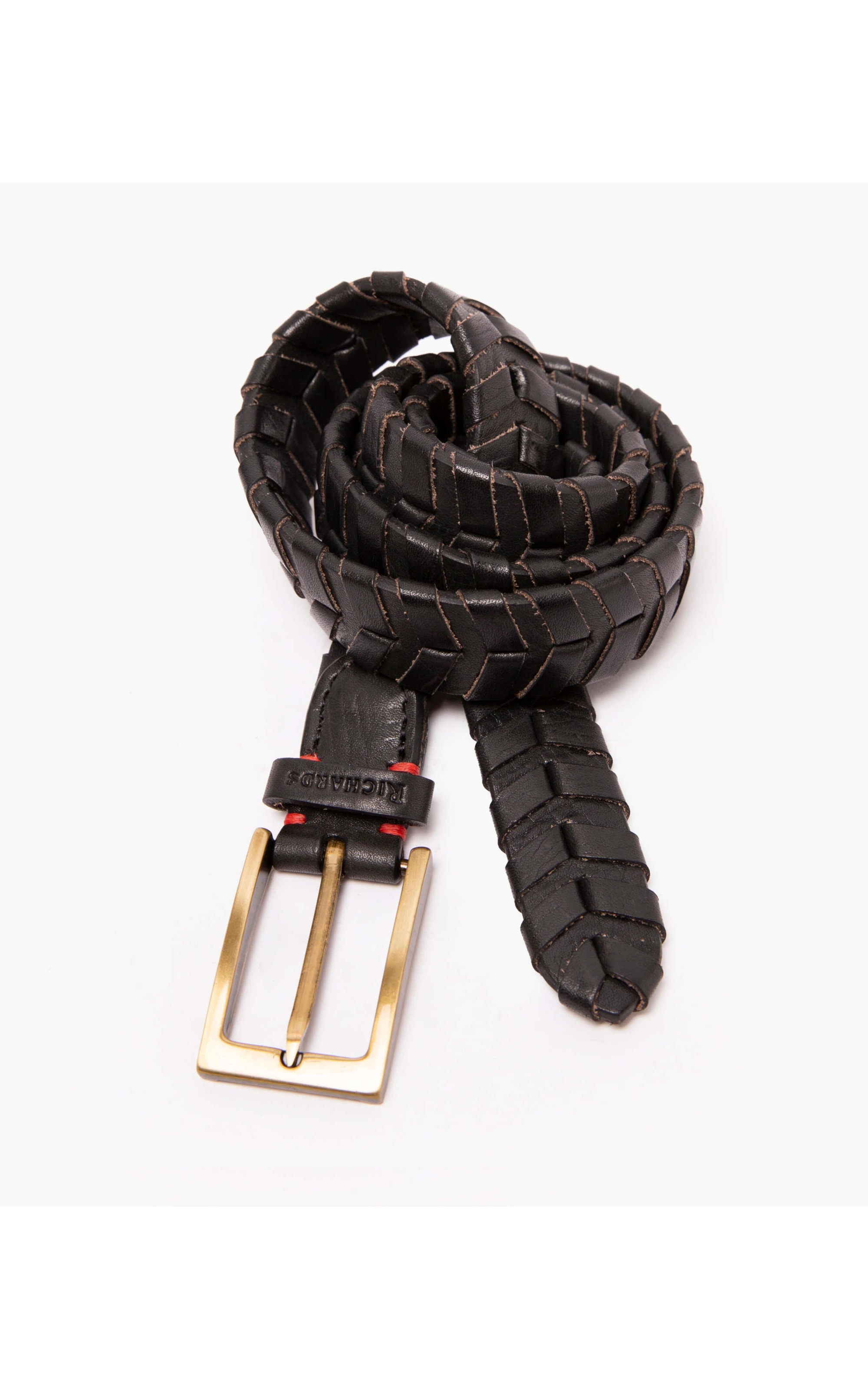 Cinto Tresse Espinha de Peixe Preto
