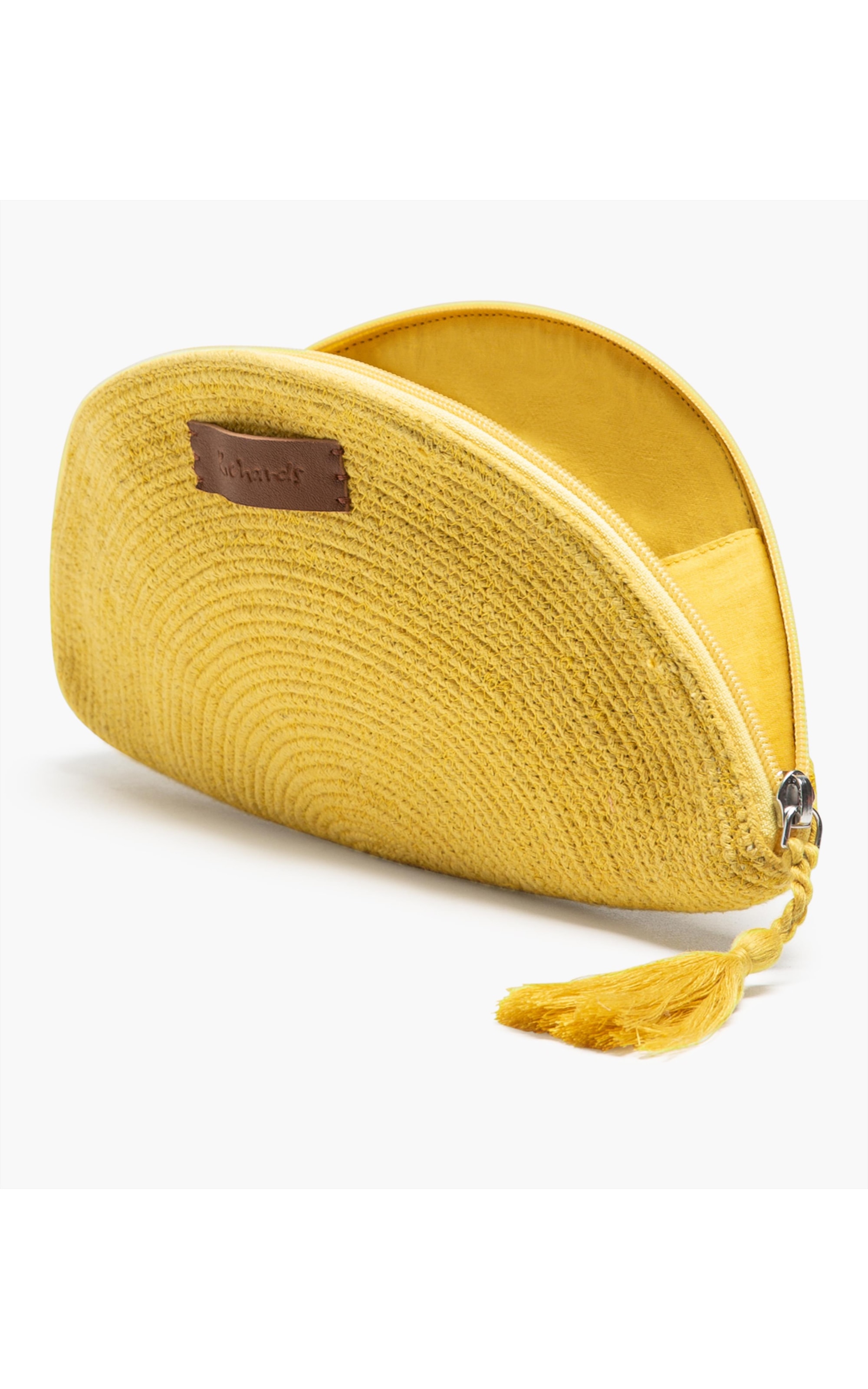  Clutch Material Algodao Mostarda