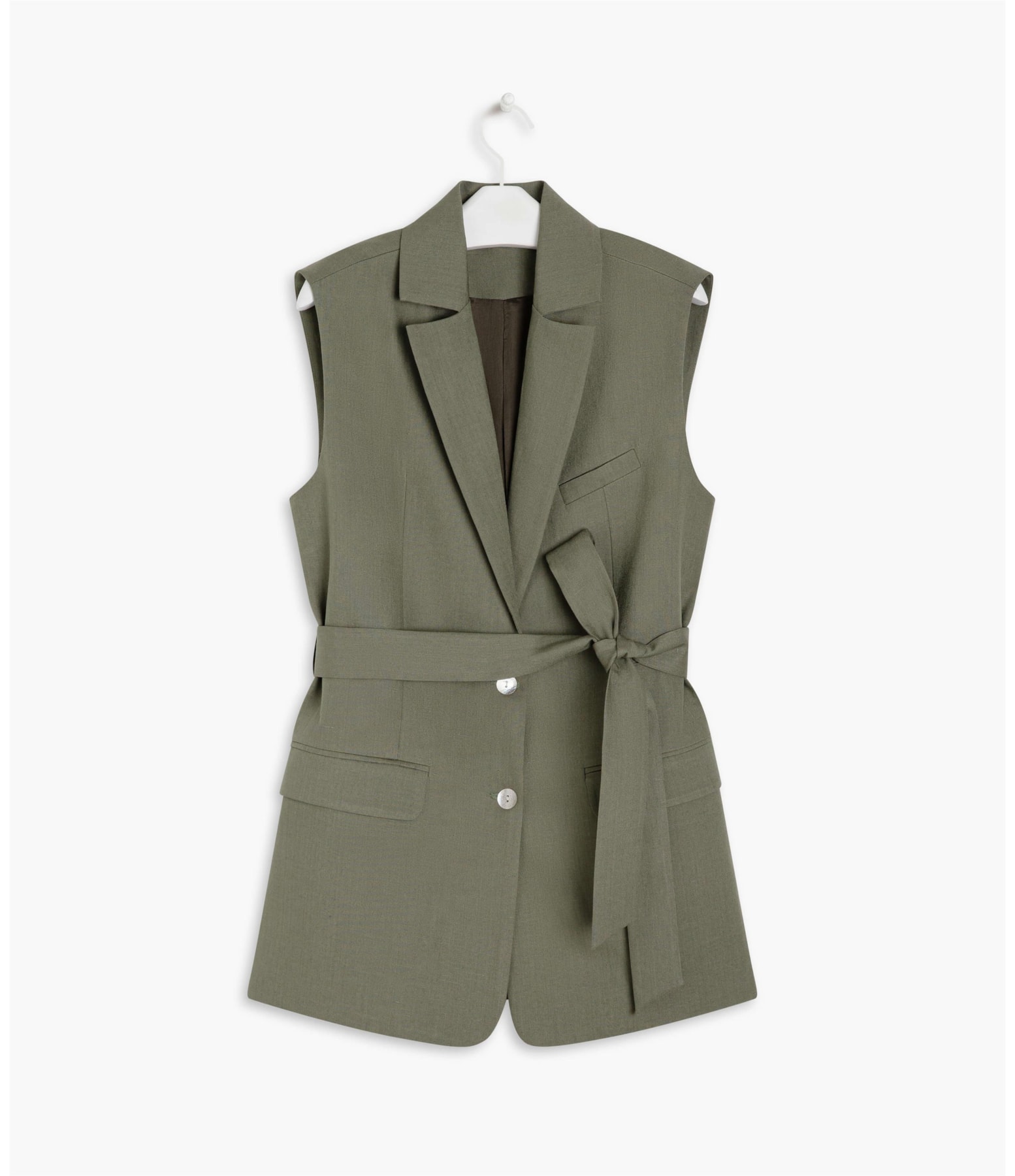Colete Linho Martin Verde Militar