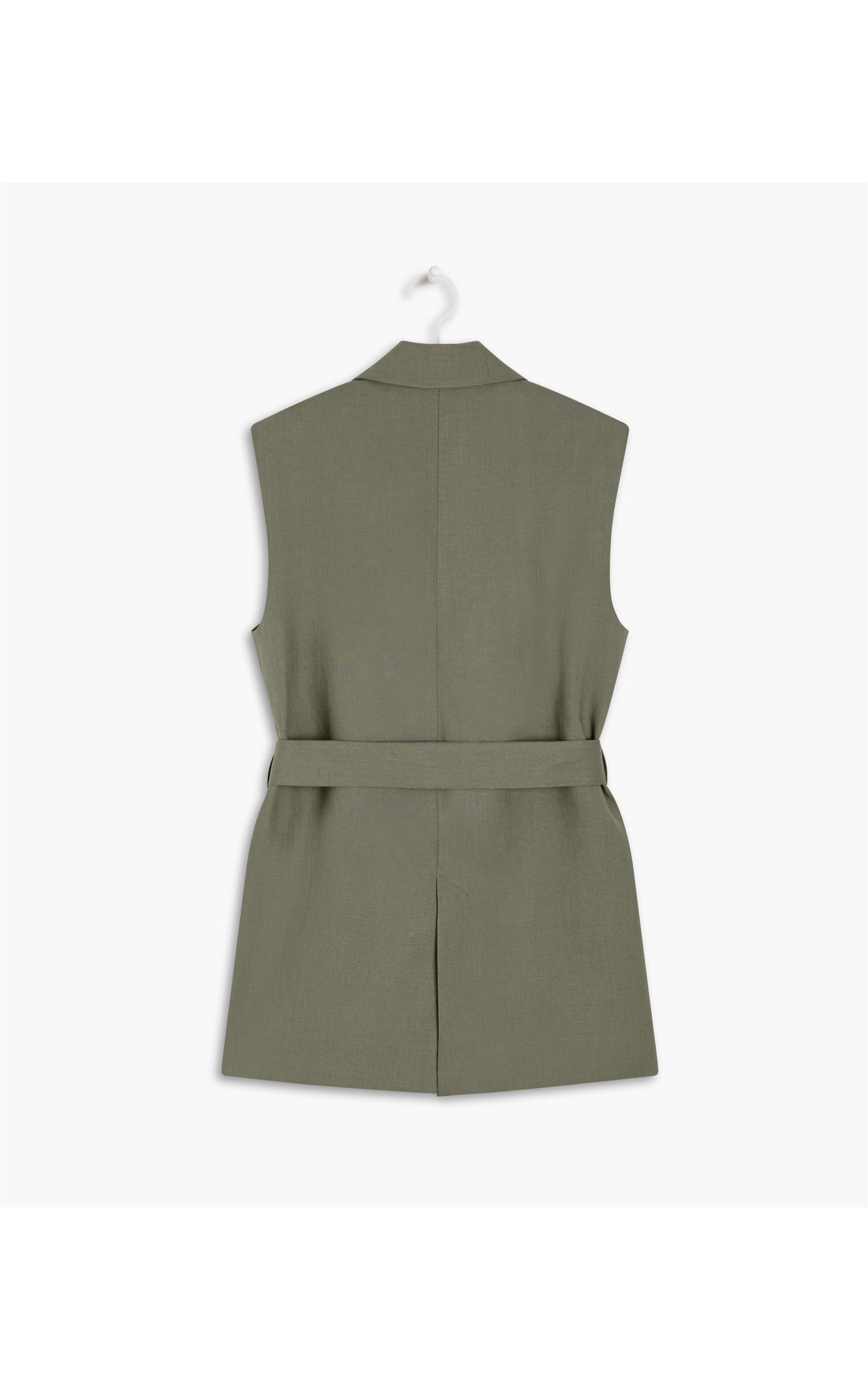 Colete Linho Martin Verde Militar
