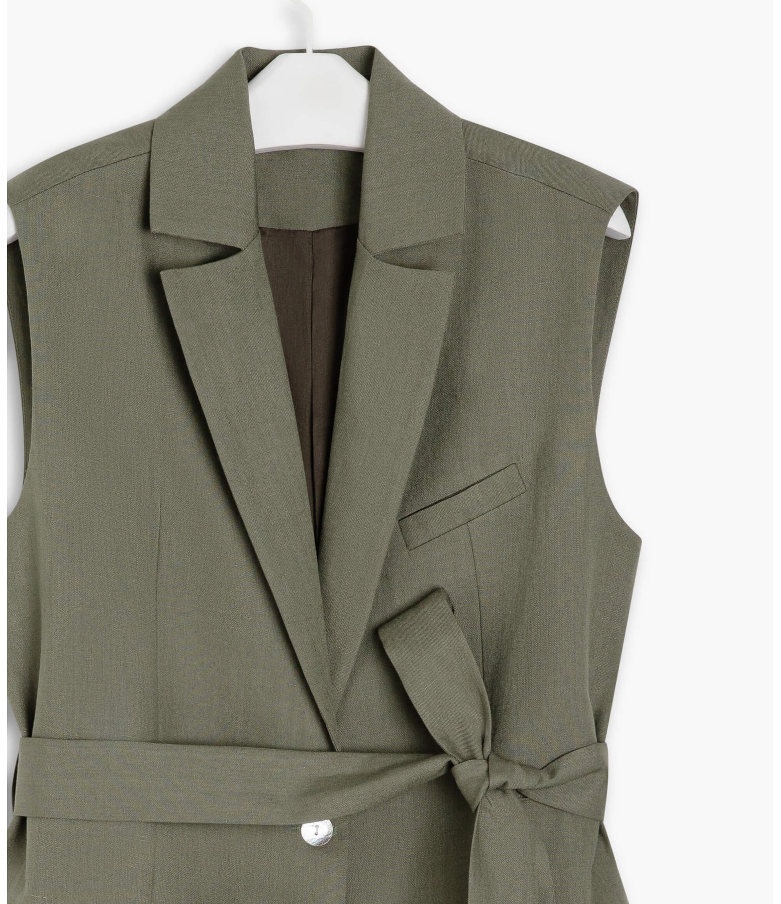 Colete Linho Martin Verde Militar