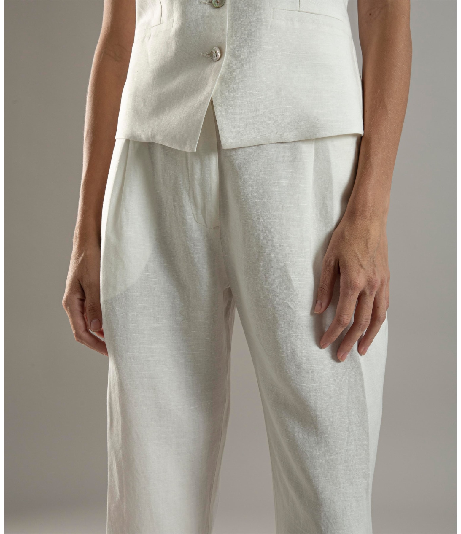 Colete Linho  Robin Off White
