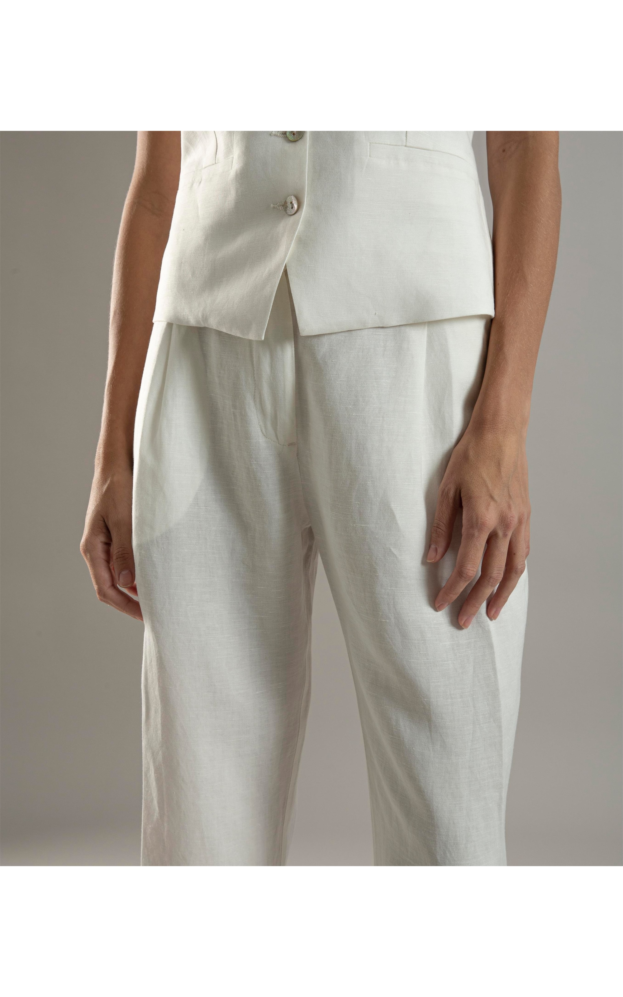 Colete Linho  Robin Off White