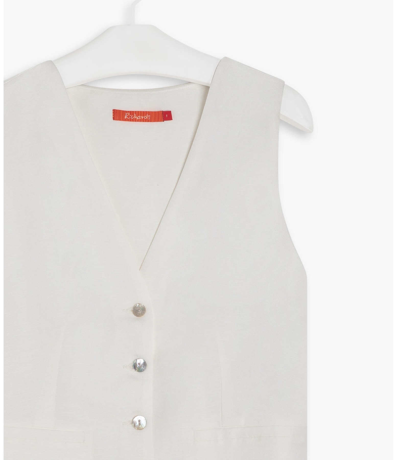 Colete Linho  Robin Off White